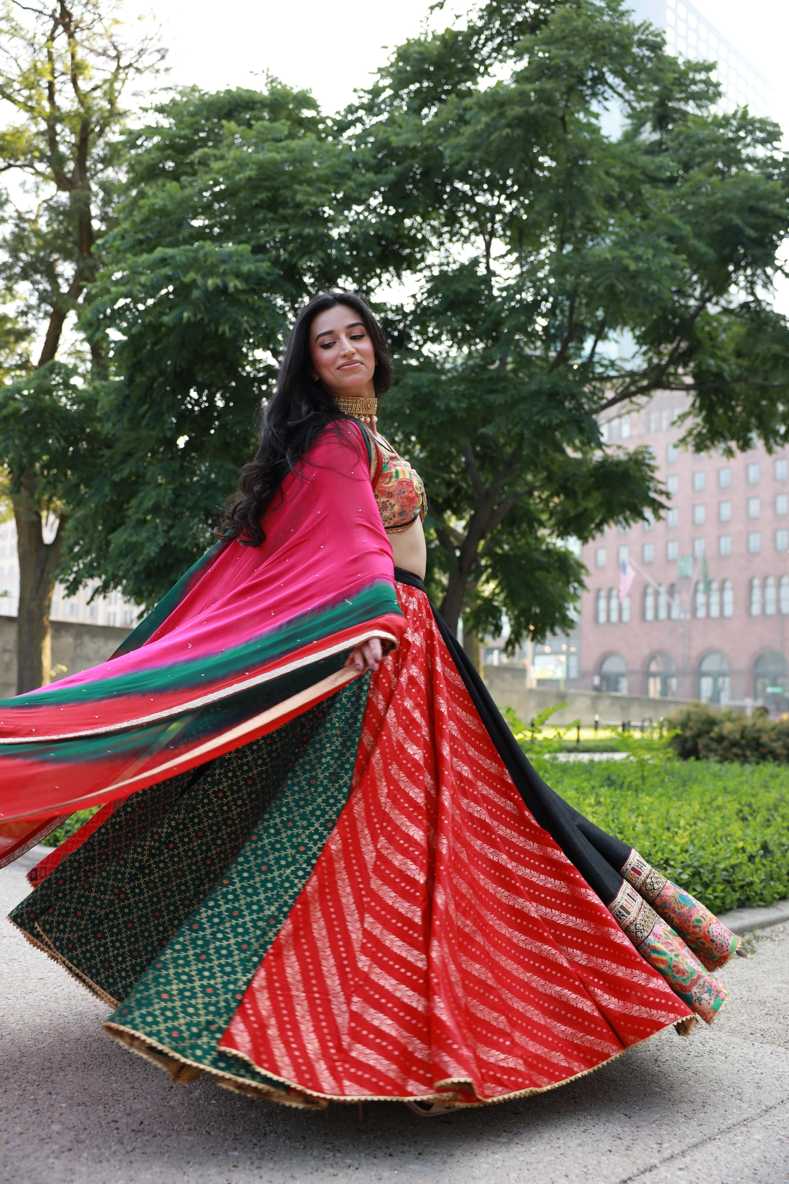 Multi Color Full Flare Chaniya Choli Set - Image 5