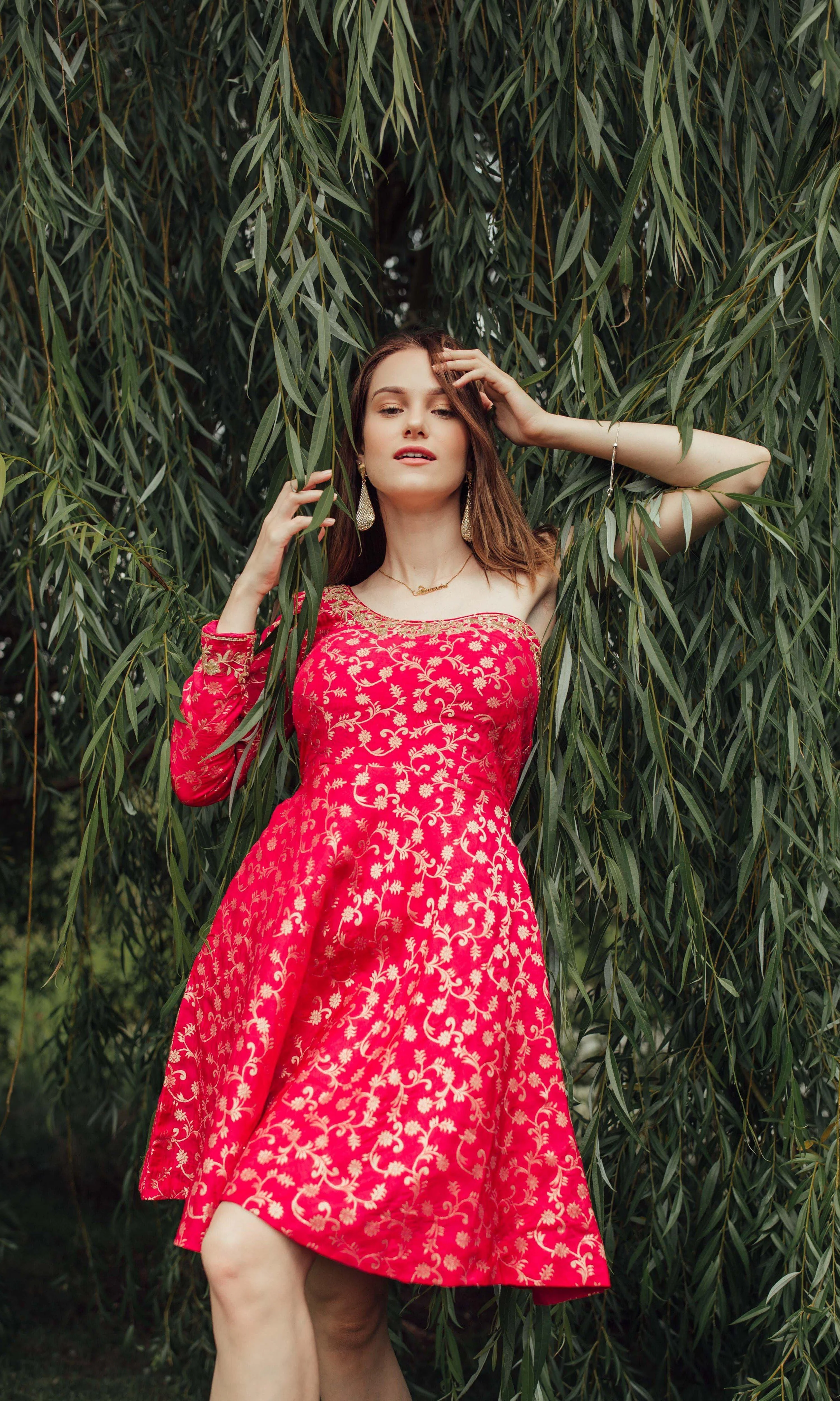 Pink One Shoulder Dress - Image 4
