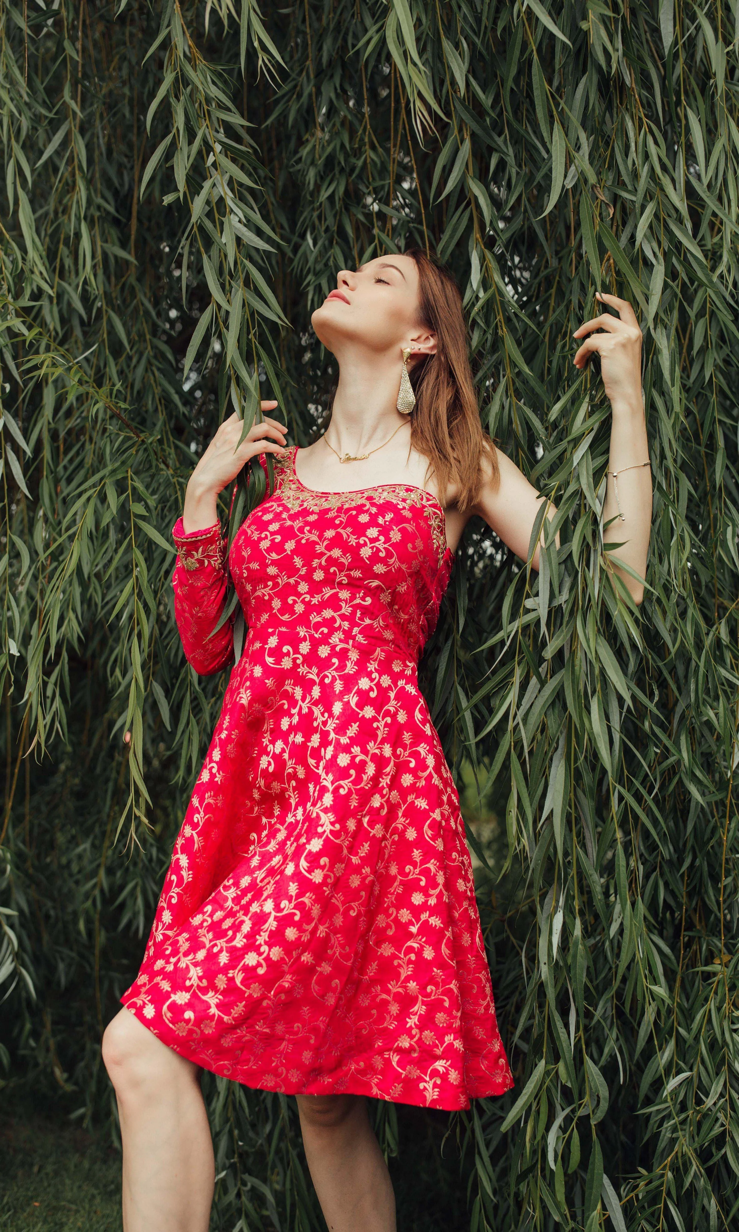 Pink One Shoulder Dress - Image 5