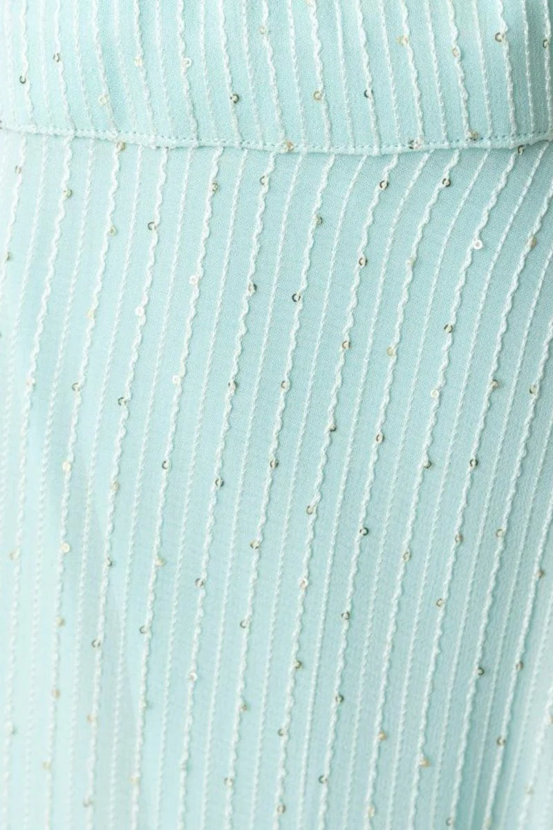 High Low Aqua Dress - Image 6