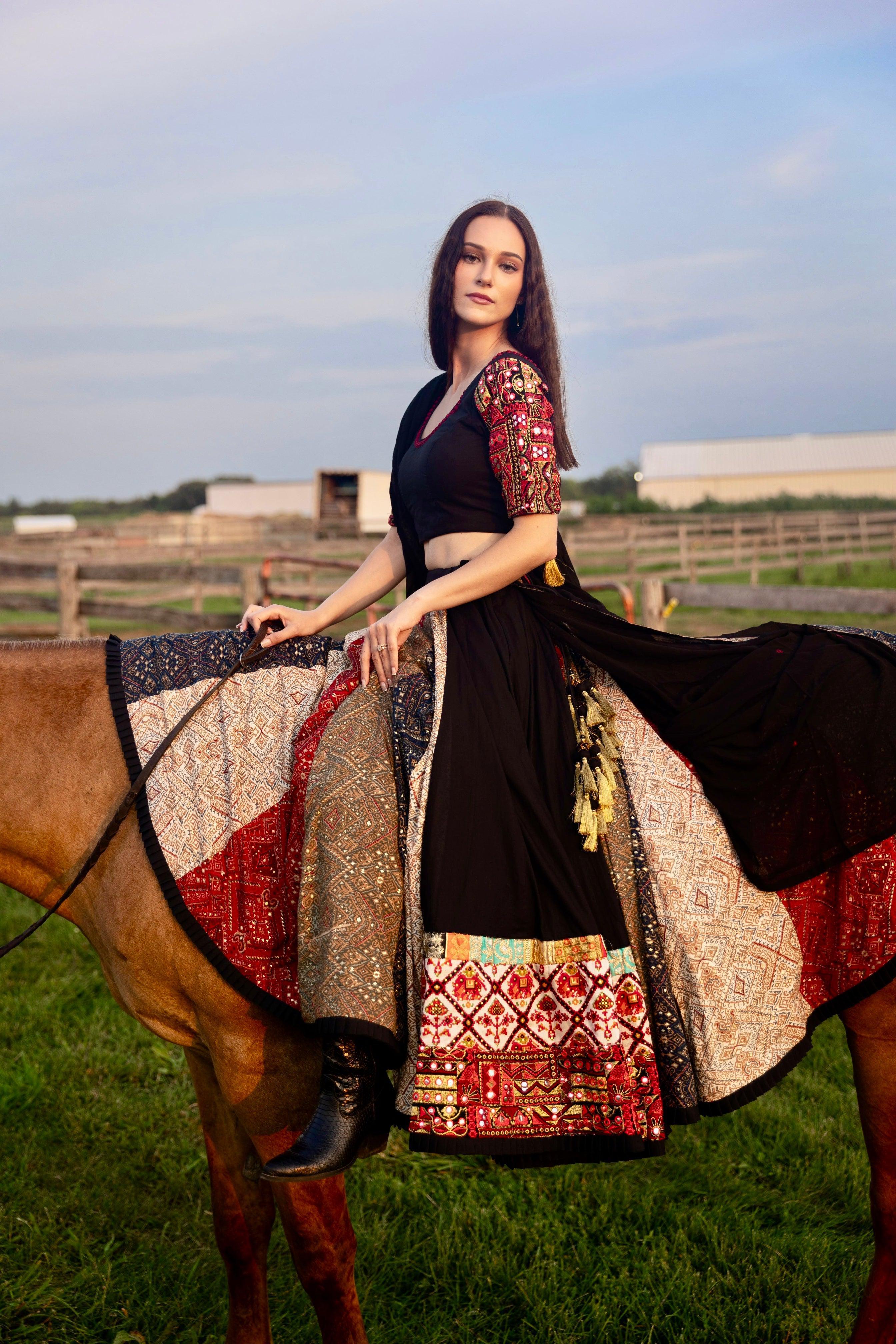 Black Lehenga Choli Set