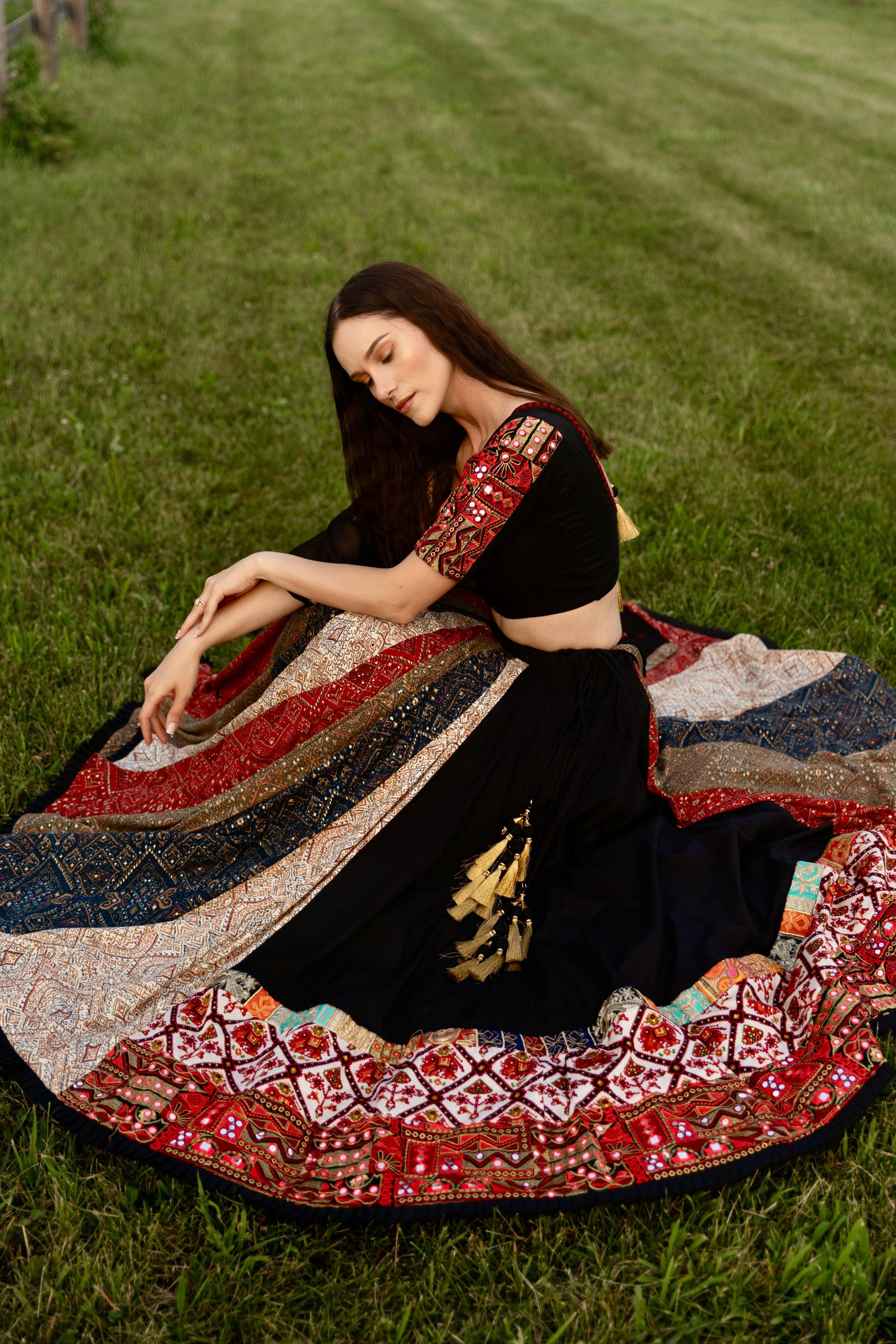 Black Lehenga Choli Set - Image 2