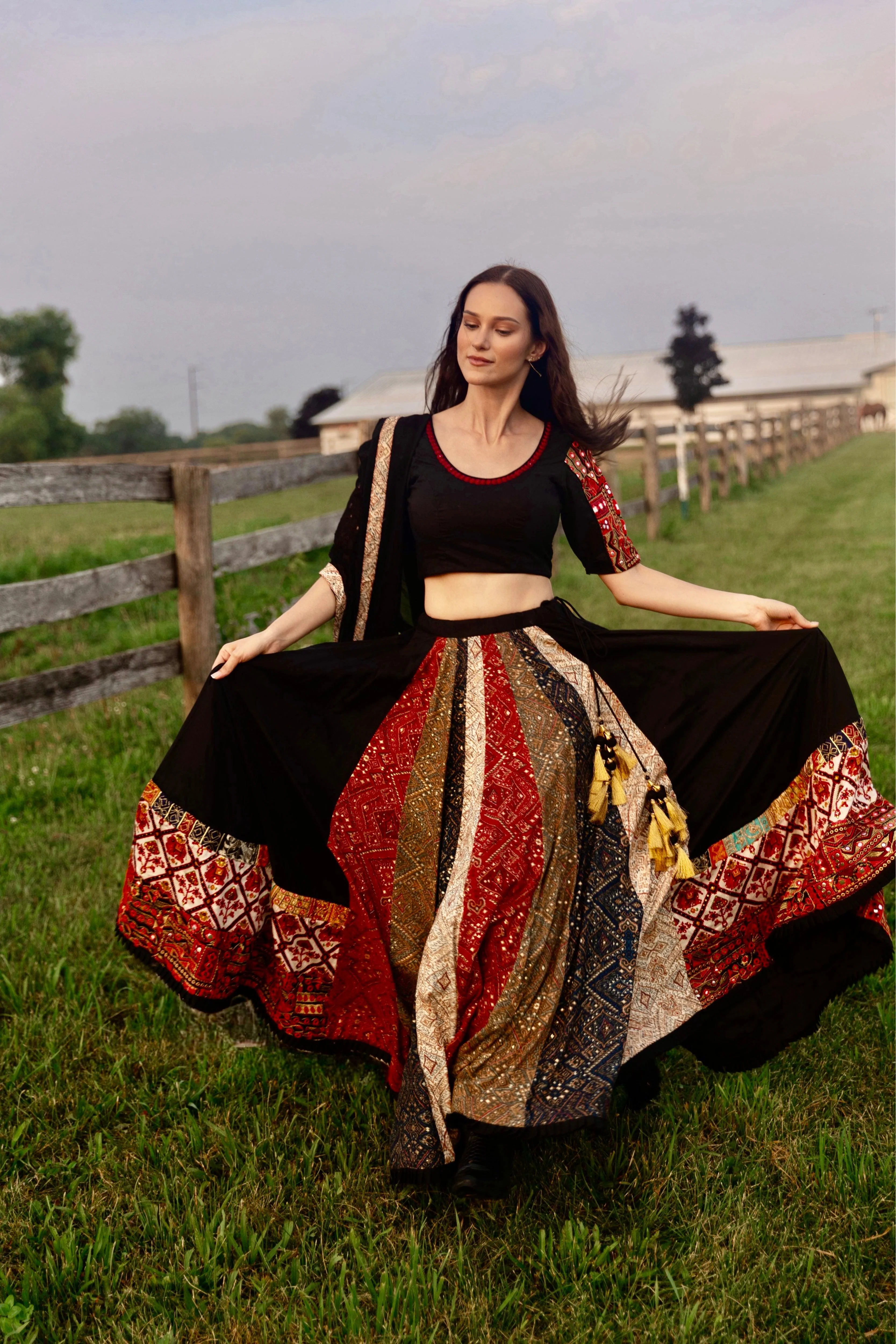 Black Lehenga Choli Set - Image 4