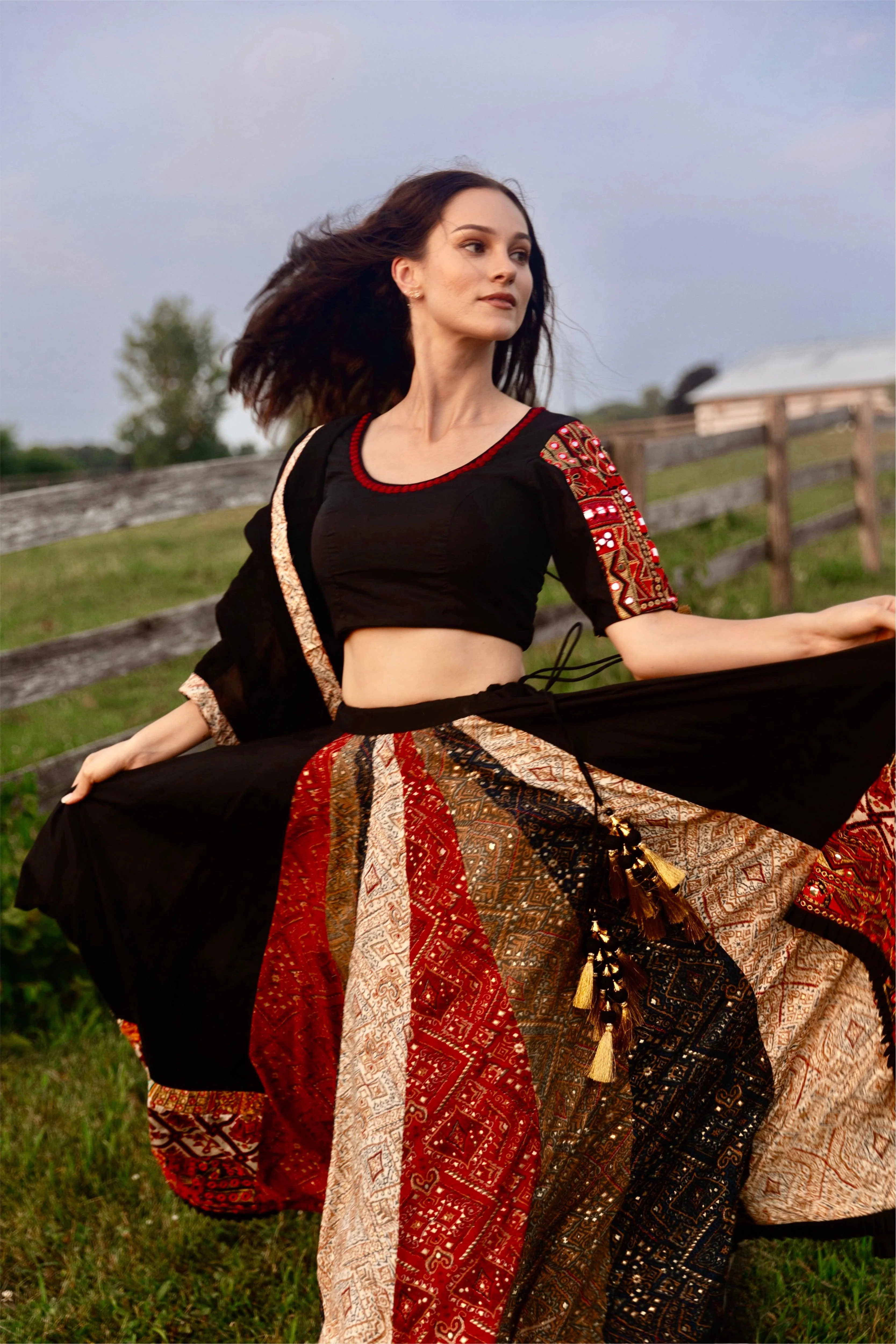 Black Lehenga Choli Set - Image 5