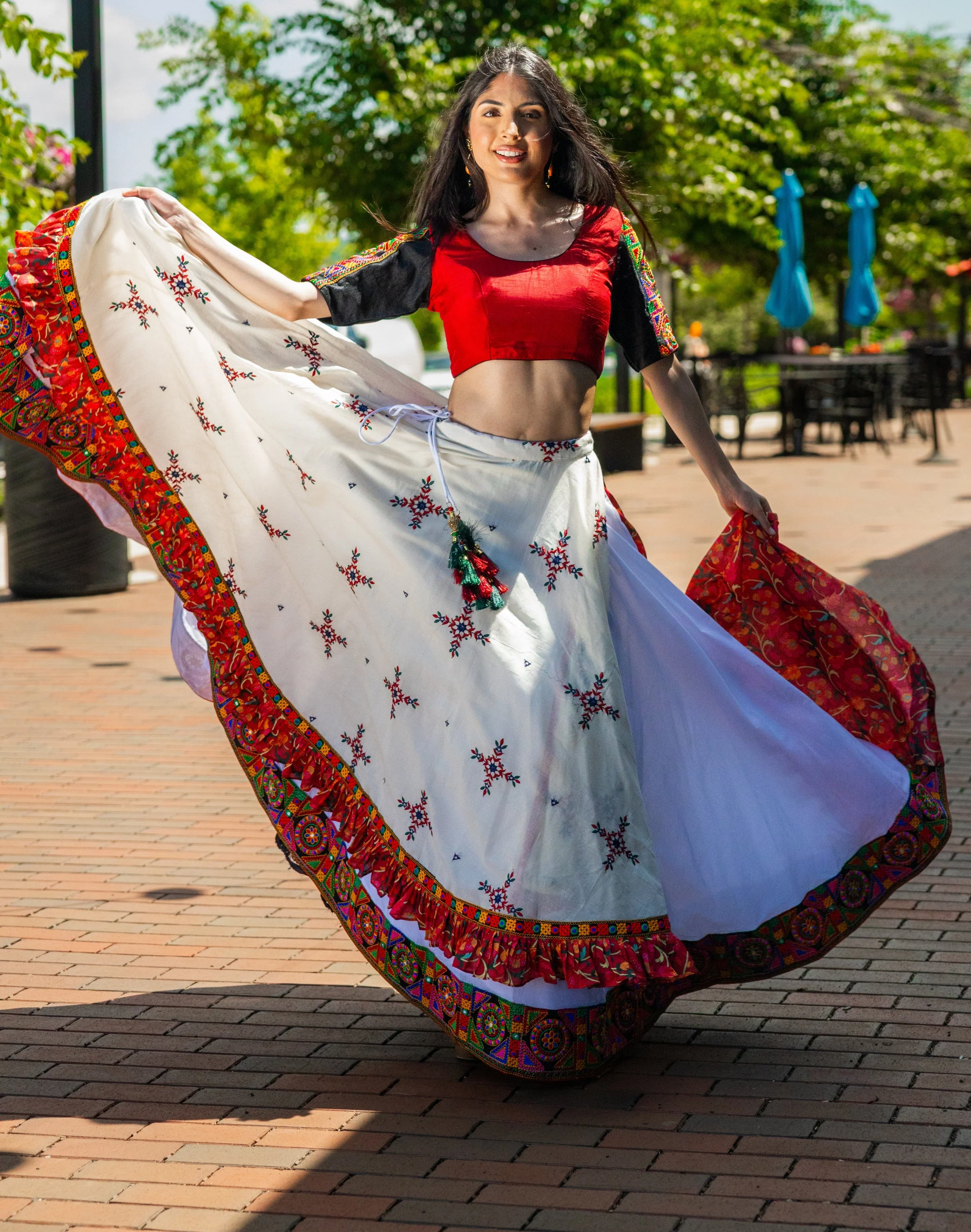 Full Flare Layered Chaniya Choli - Image 4