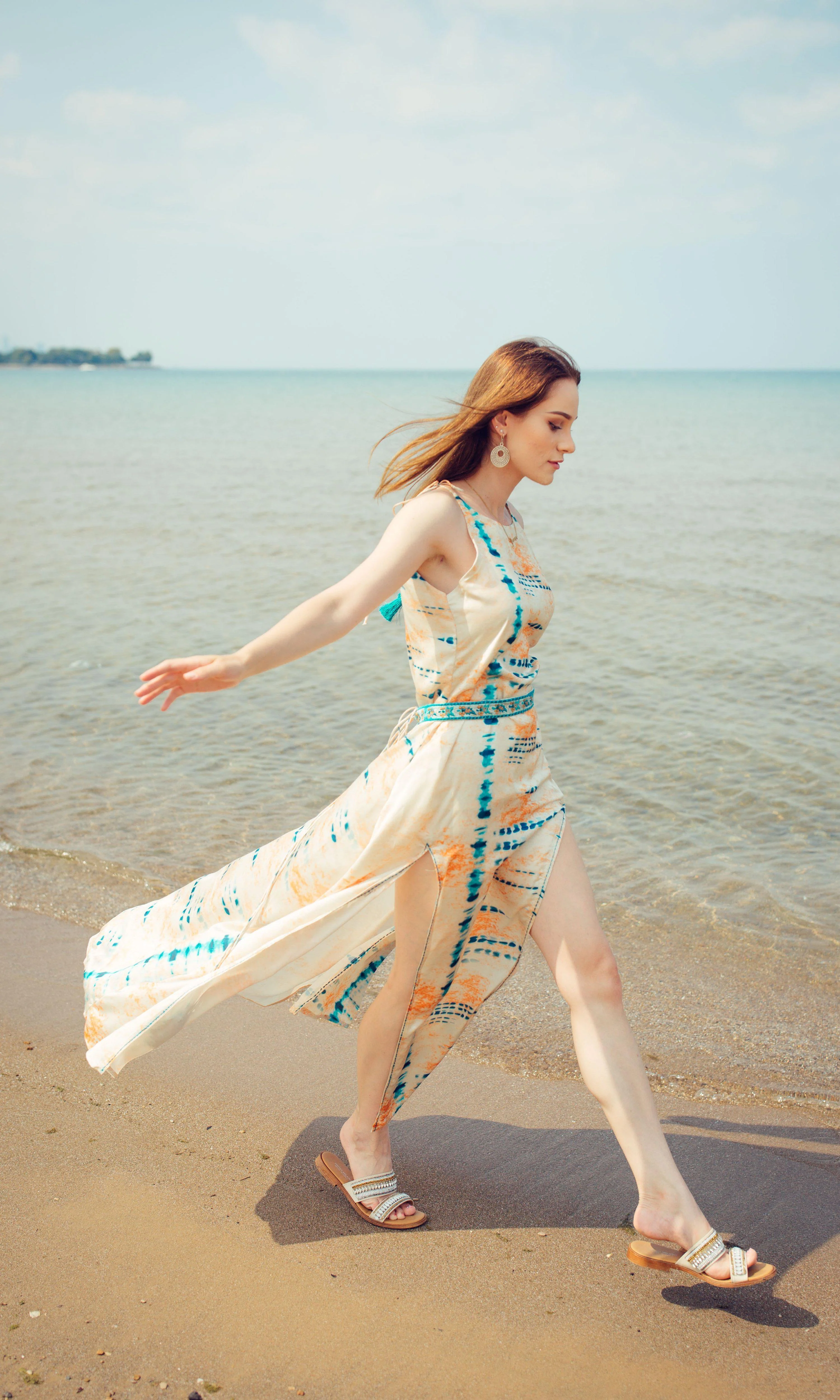 Long Dress with Double Slit - Image 3
