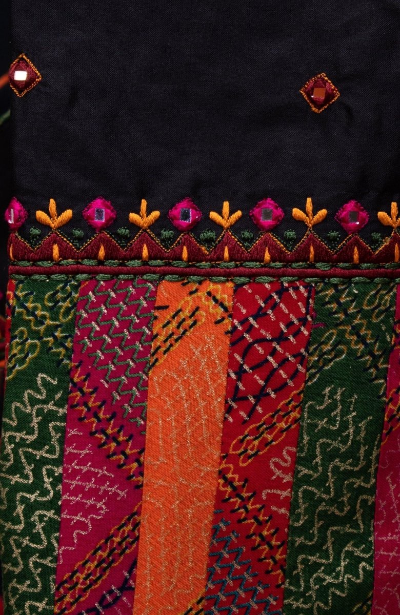 Silk Black Chaniya Choli Set - Image 3