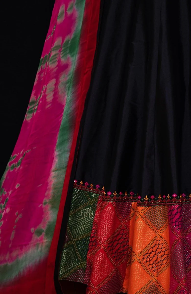 Silk Black Chaniya Choli Set - Image 5