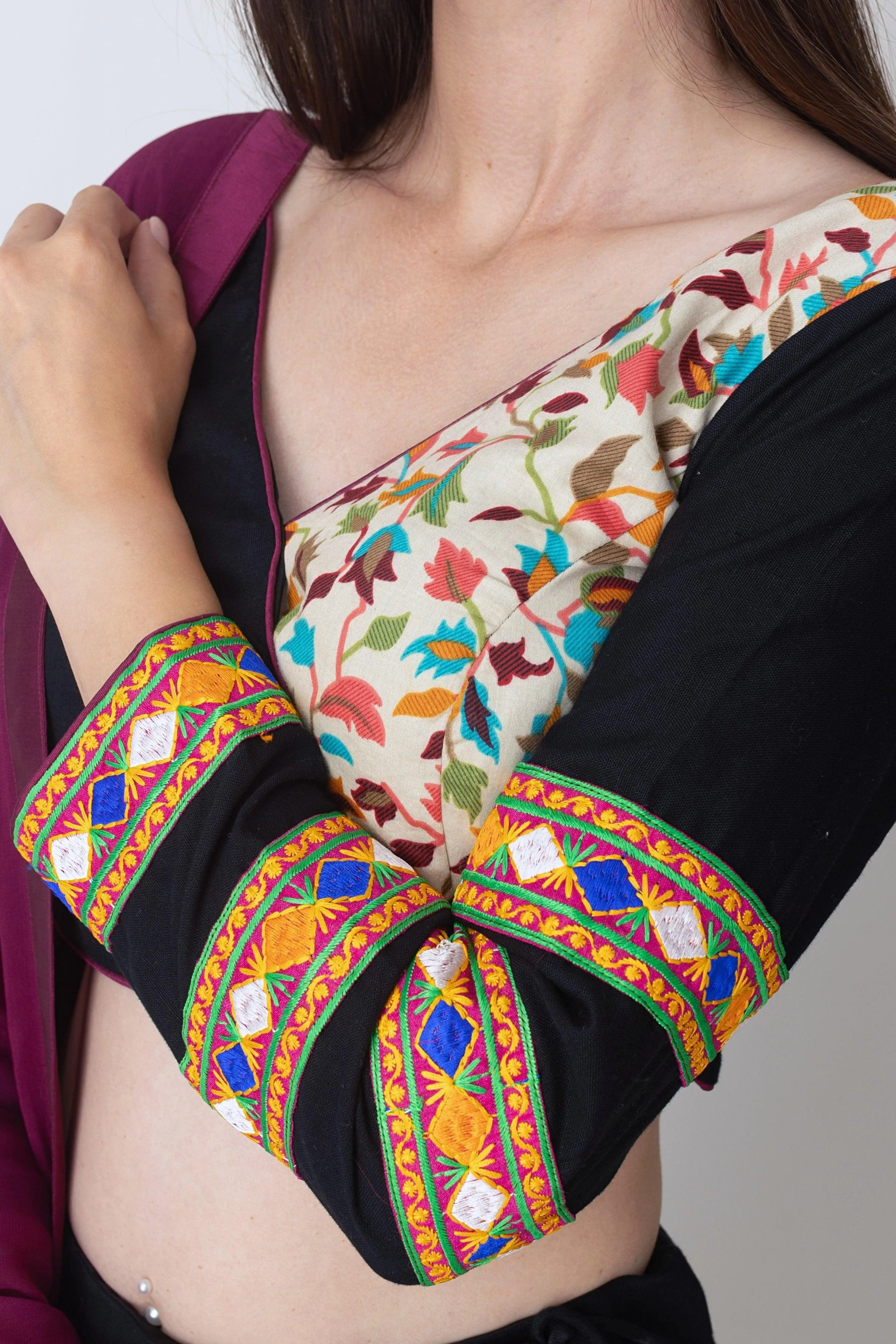 Black Cotton Chaniya Choli Set - Image 5