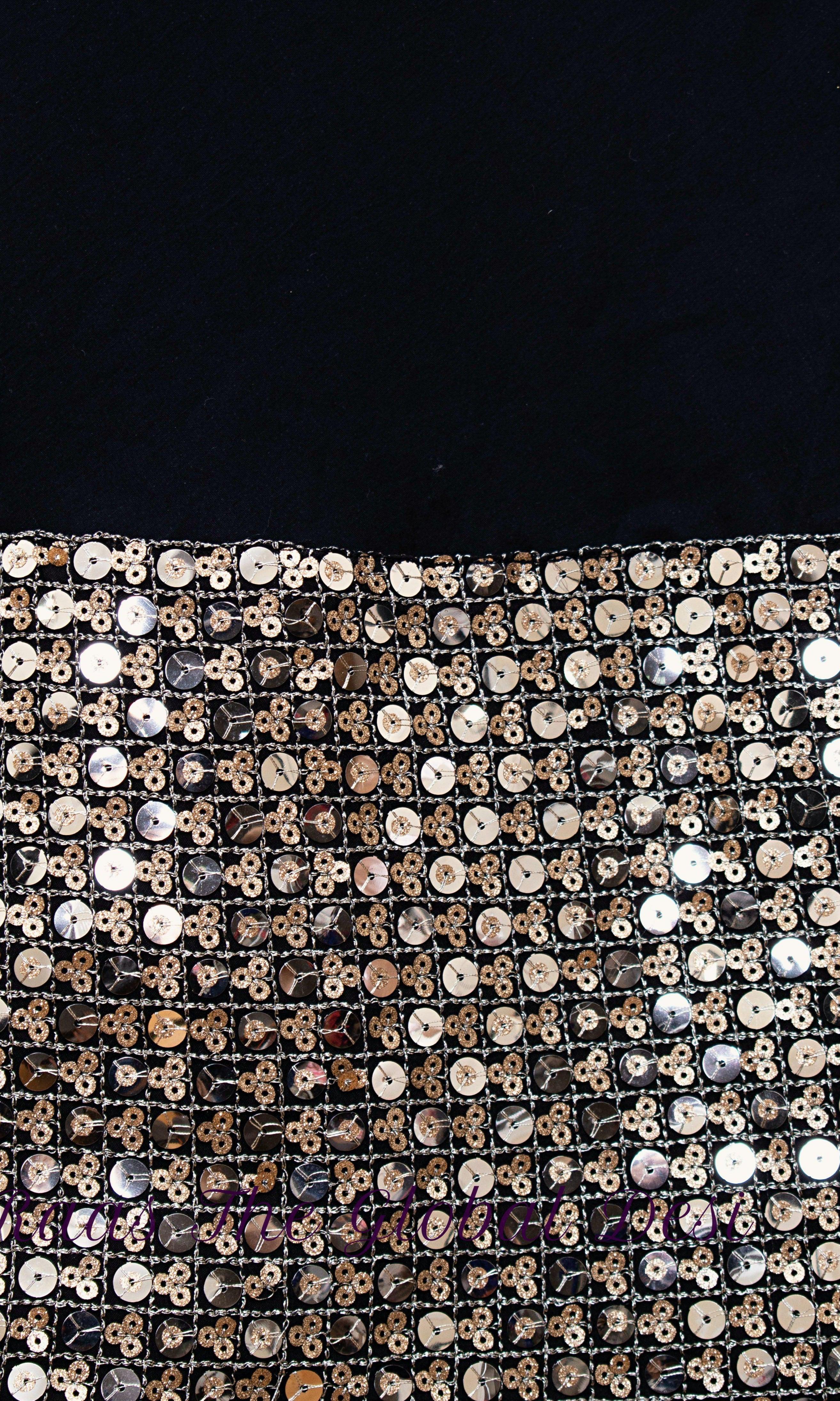 Timeless Black Lehenga Choli With Sequins Embroidery - Image 3