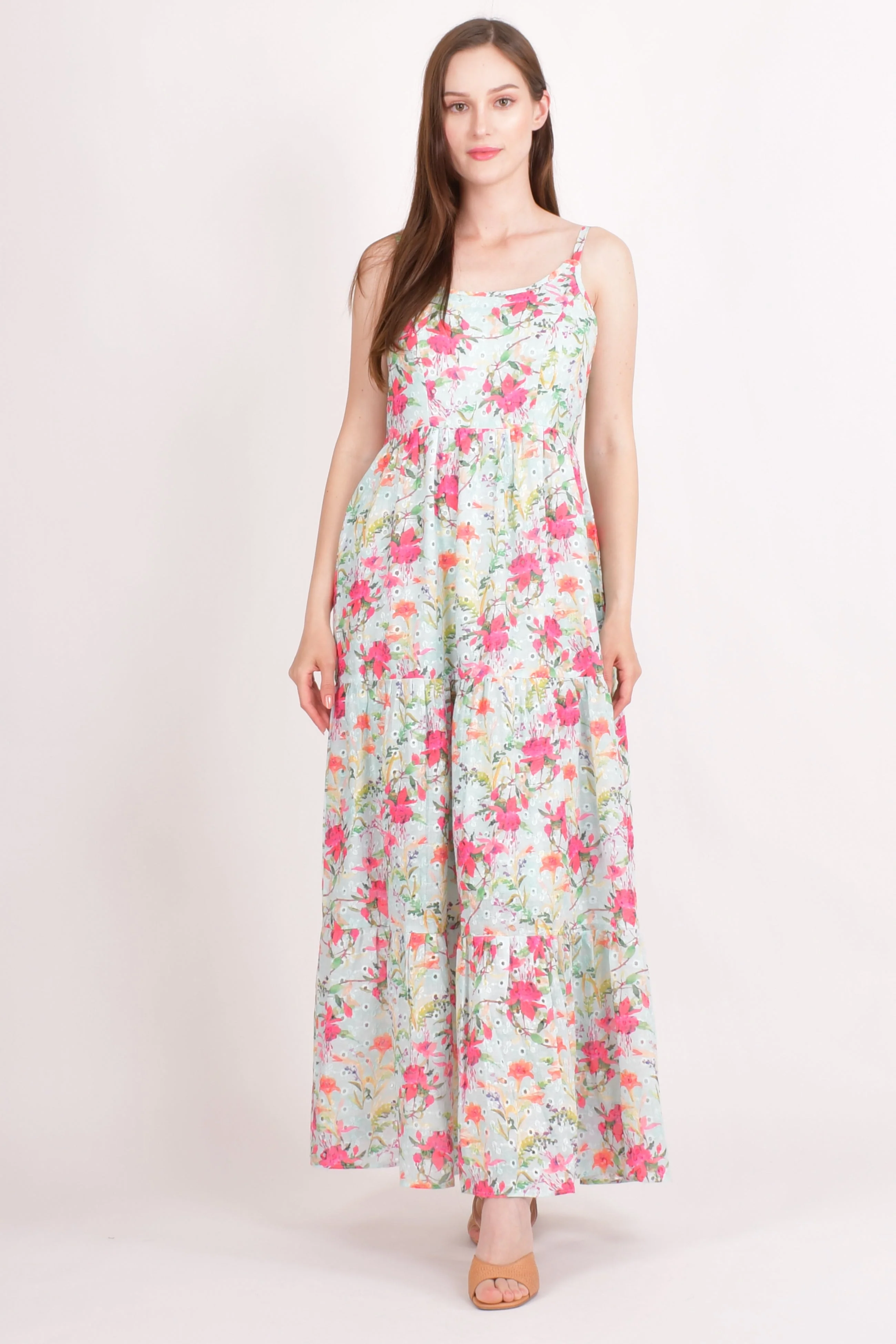 Floral Tiered Maxi Dress