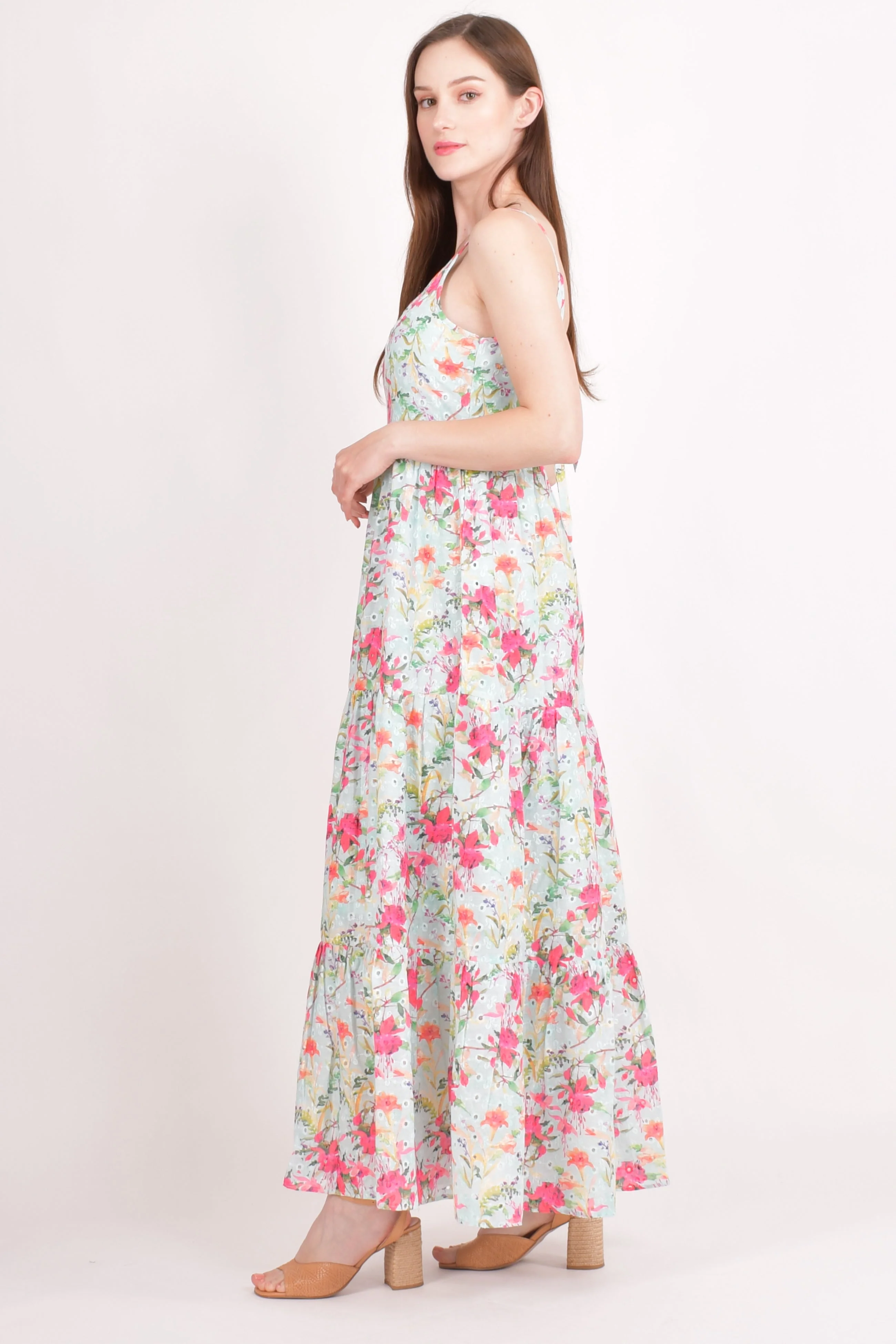 Floral Tiered Maxi Dress - Image 4