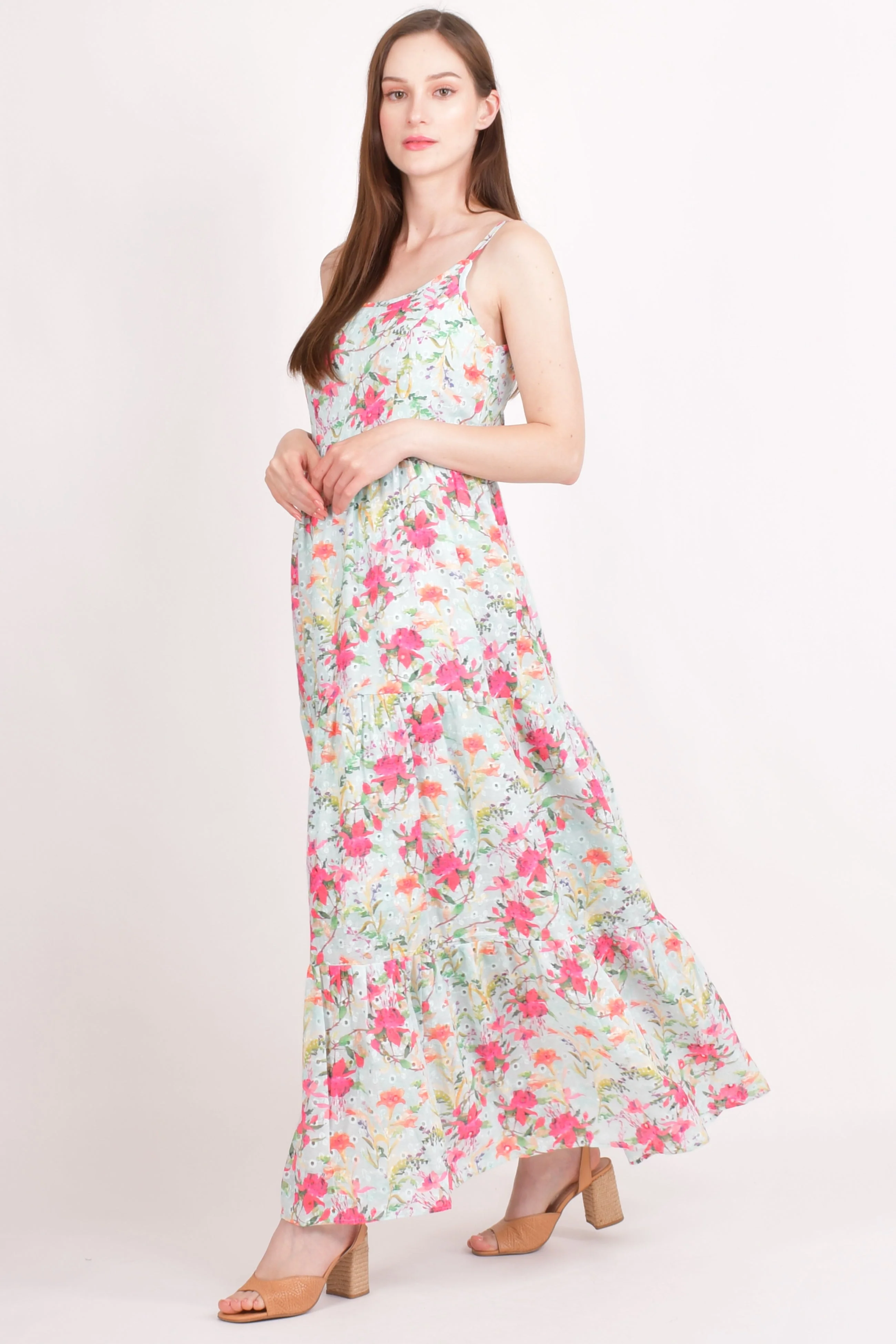 Floral Tiered Maxi Dress - Image 5