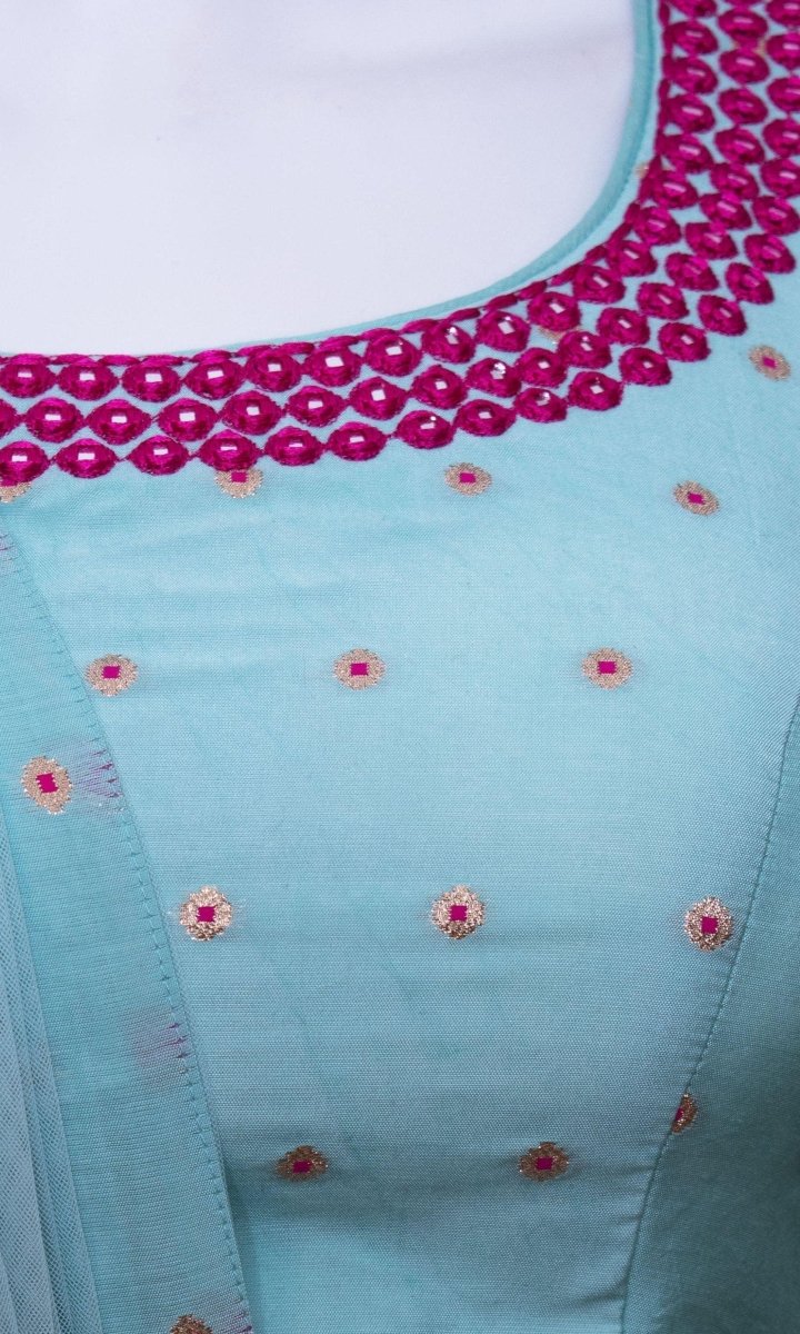 Aqua Full Flare Chaniya Choli Set - Image 3
