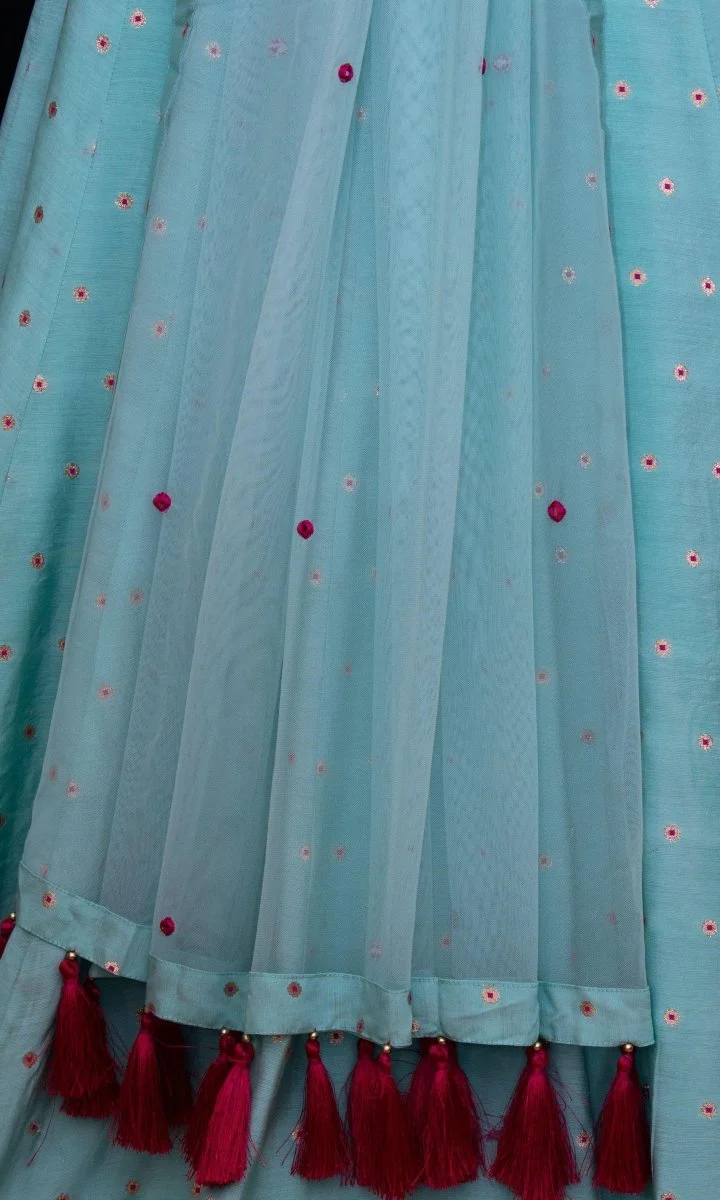 Aqua Full Flare Chaniya Choli Set - Image 4