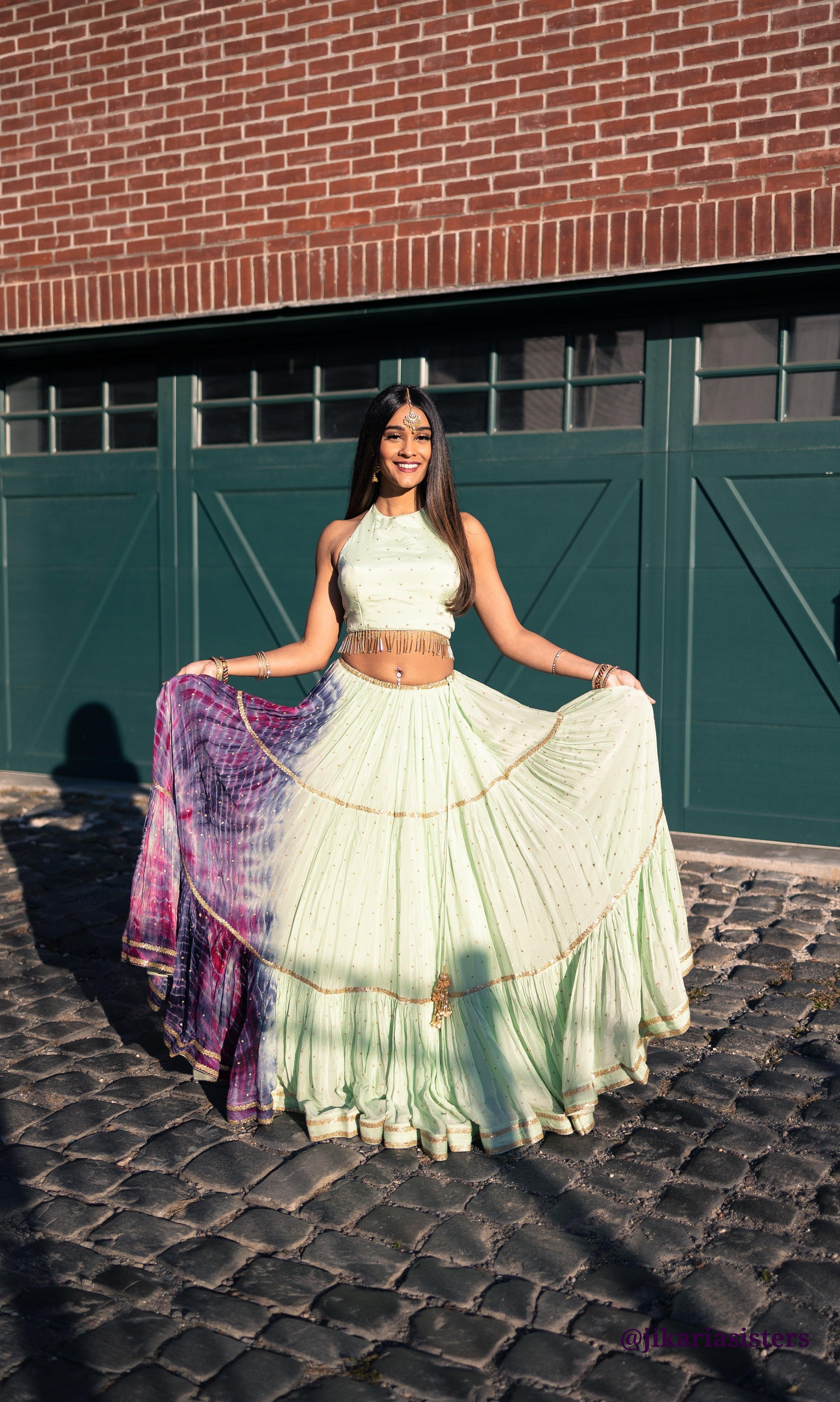 Tie-Dye Lehenga Choli Set - Image 3