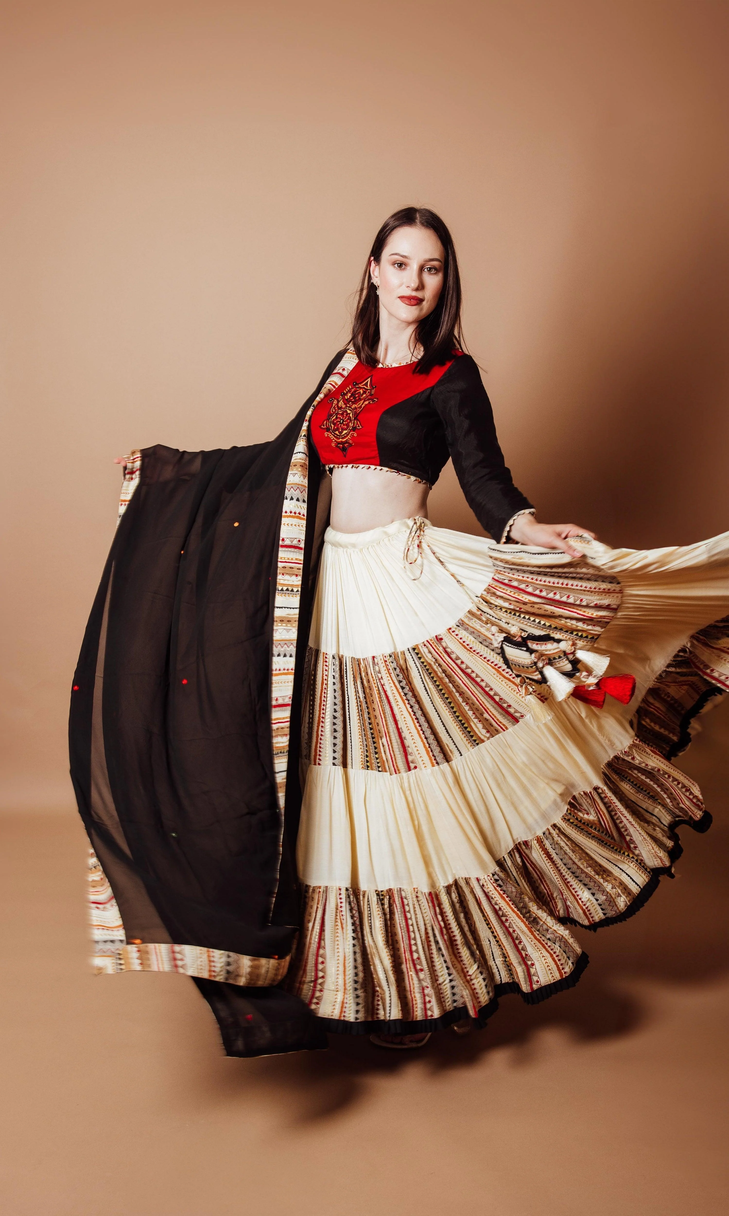 Multi color chaniya choli set