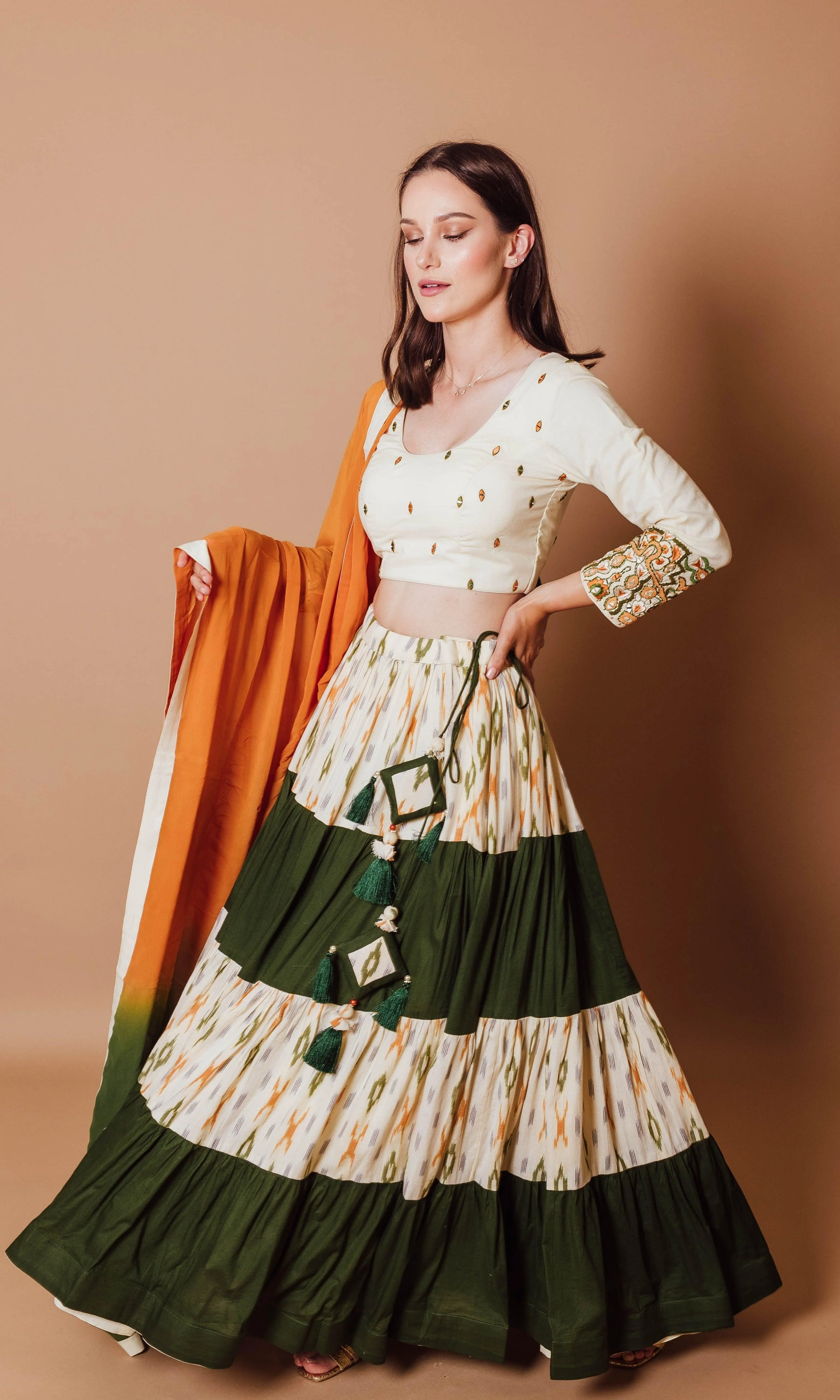 Tiered Chaniya Choli Set - Image 3