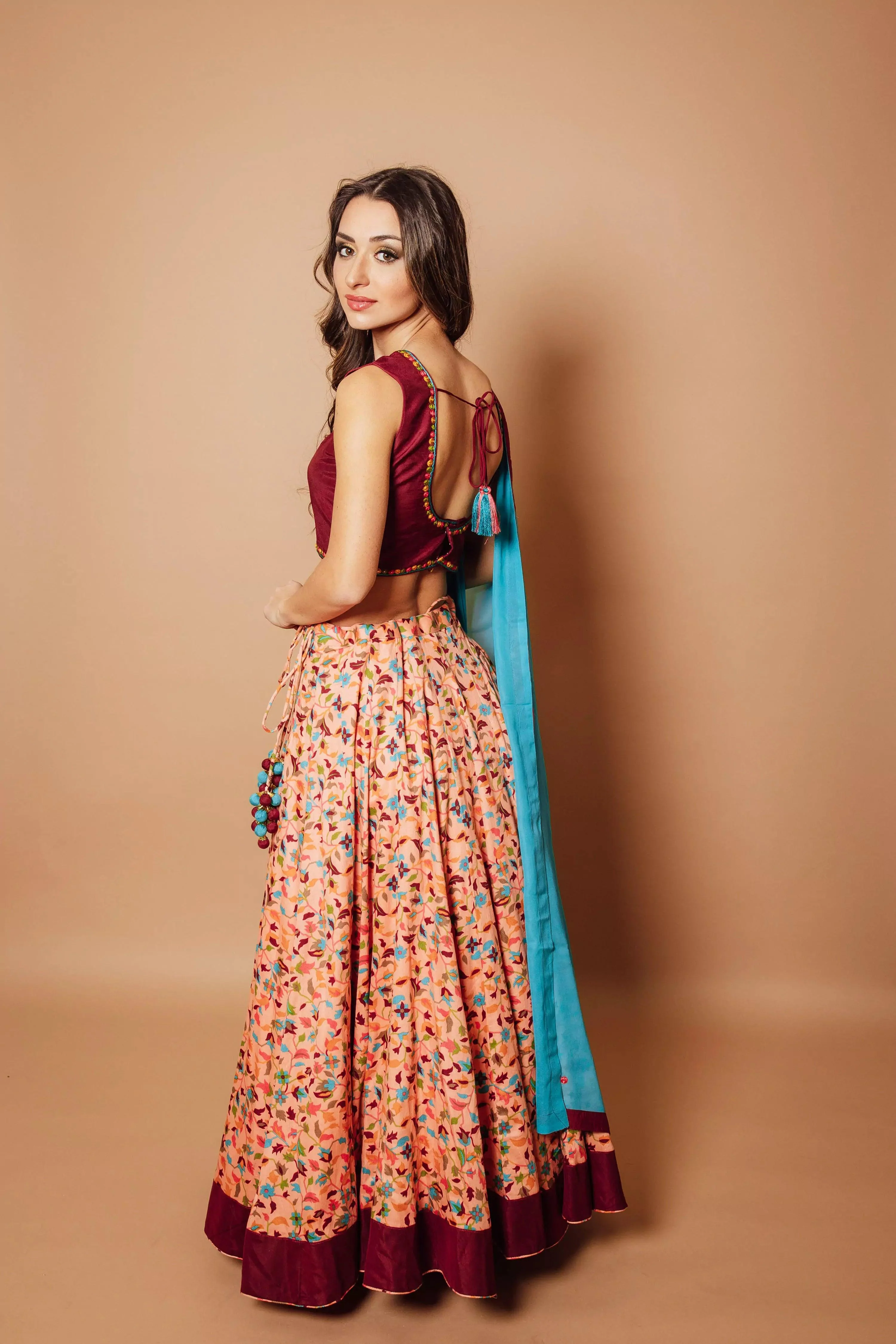 Floral Chaniya Choli Set - Image 2