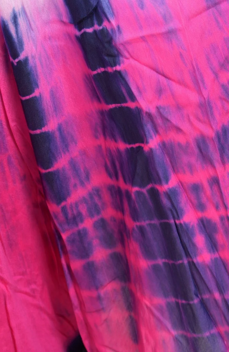 Pink Tie Dye Lehenga Choli Set - Image 12