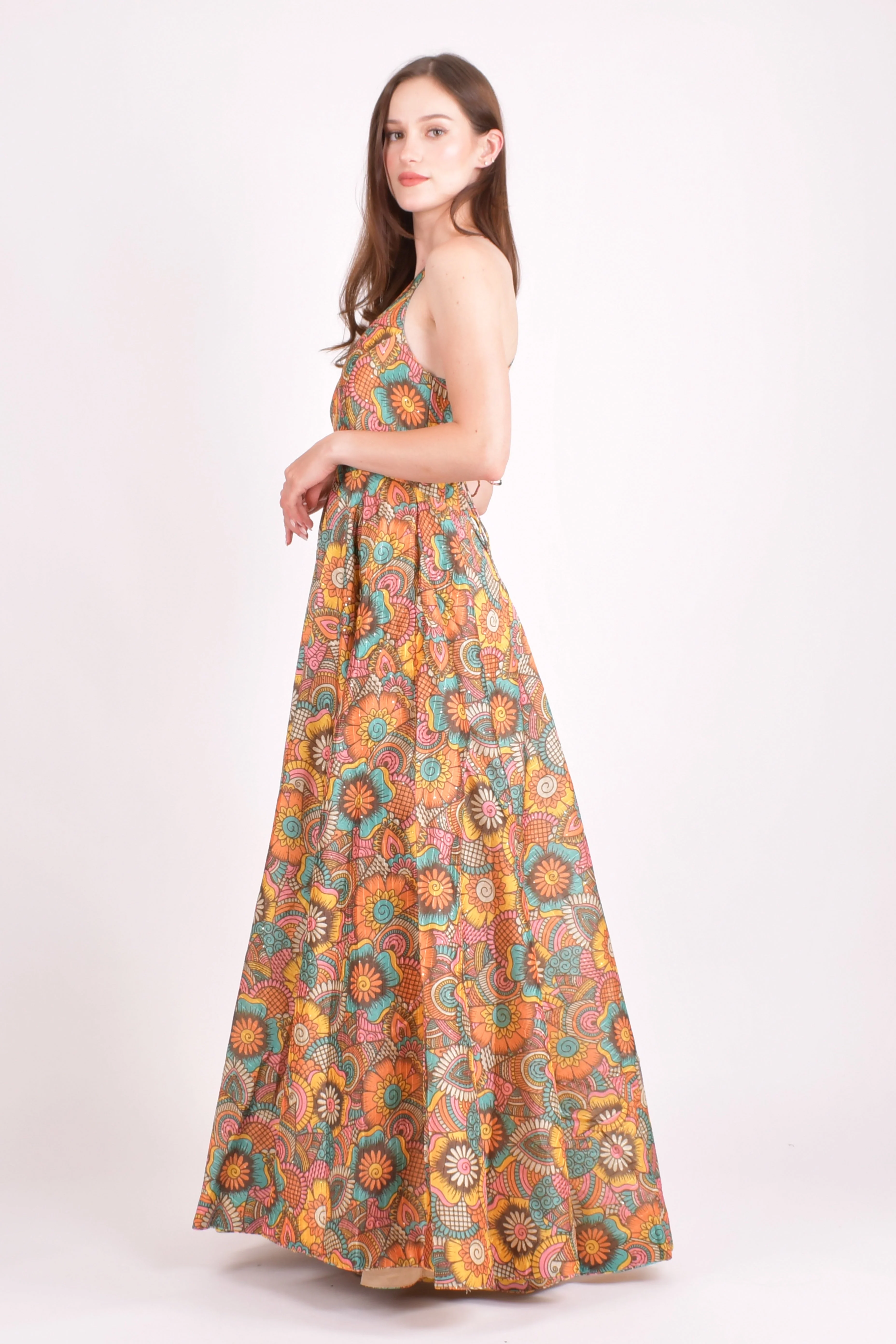Long Dress with Sequins Work - Image 4