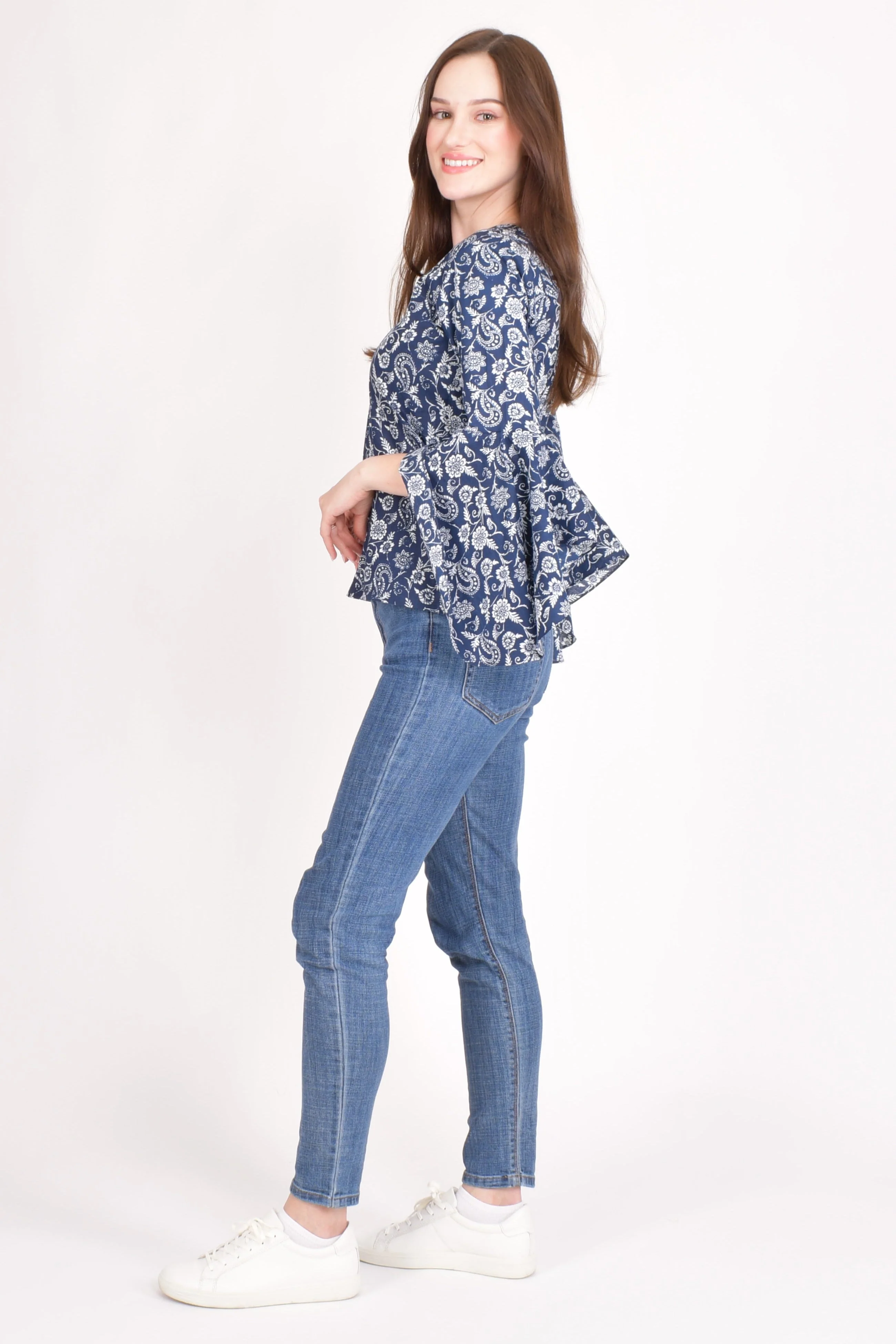 Paisley Print Cotton Top - Image 3