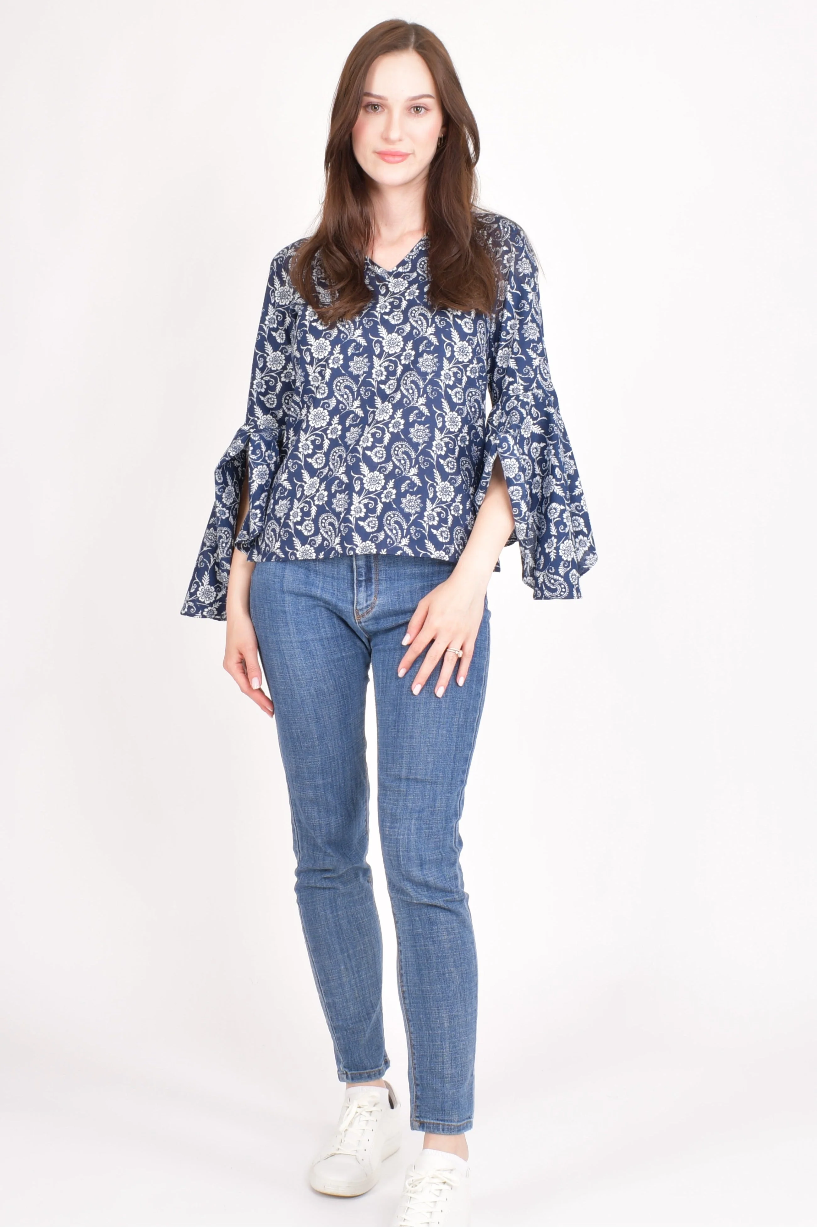 Paisley Print Cotton Top - Image 4