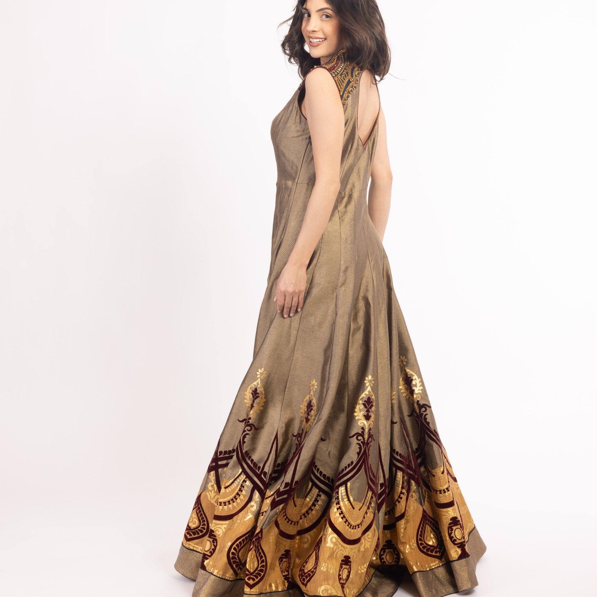 Mariselle Brown Gown - Image 3