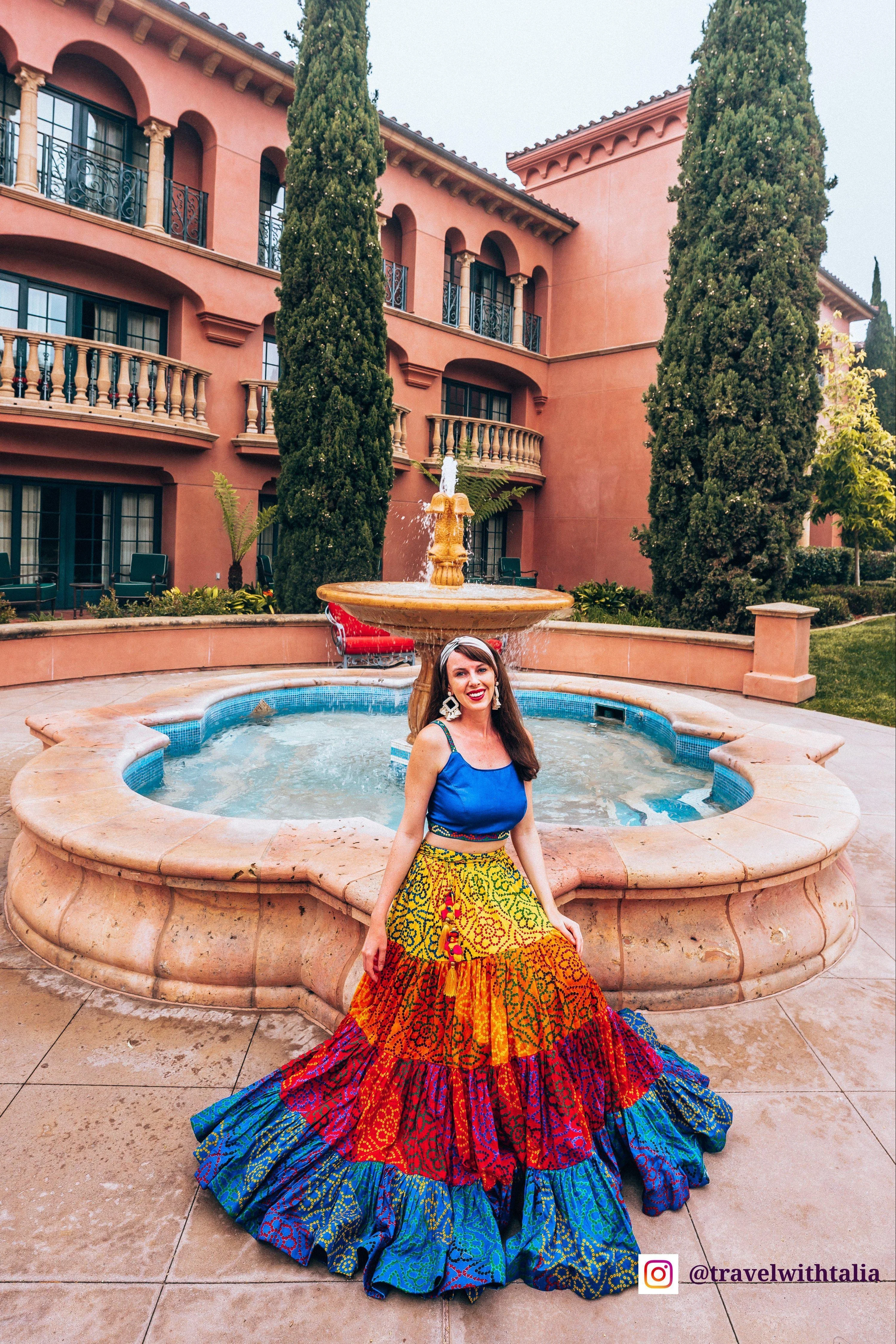Multi Tropical Tiered Chaniya Choli - Image 6