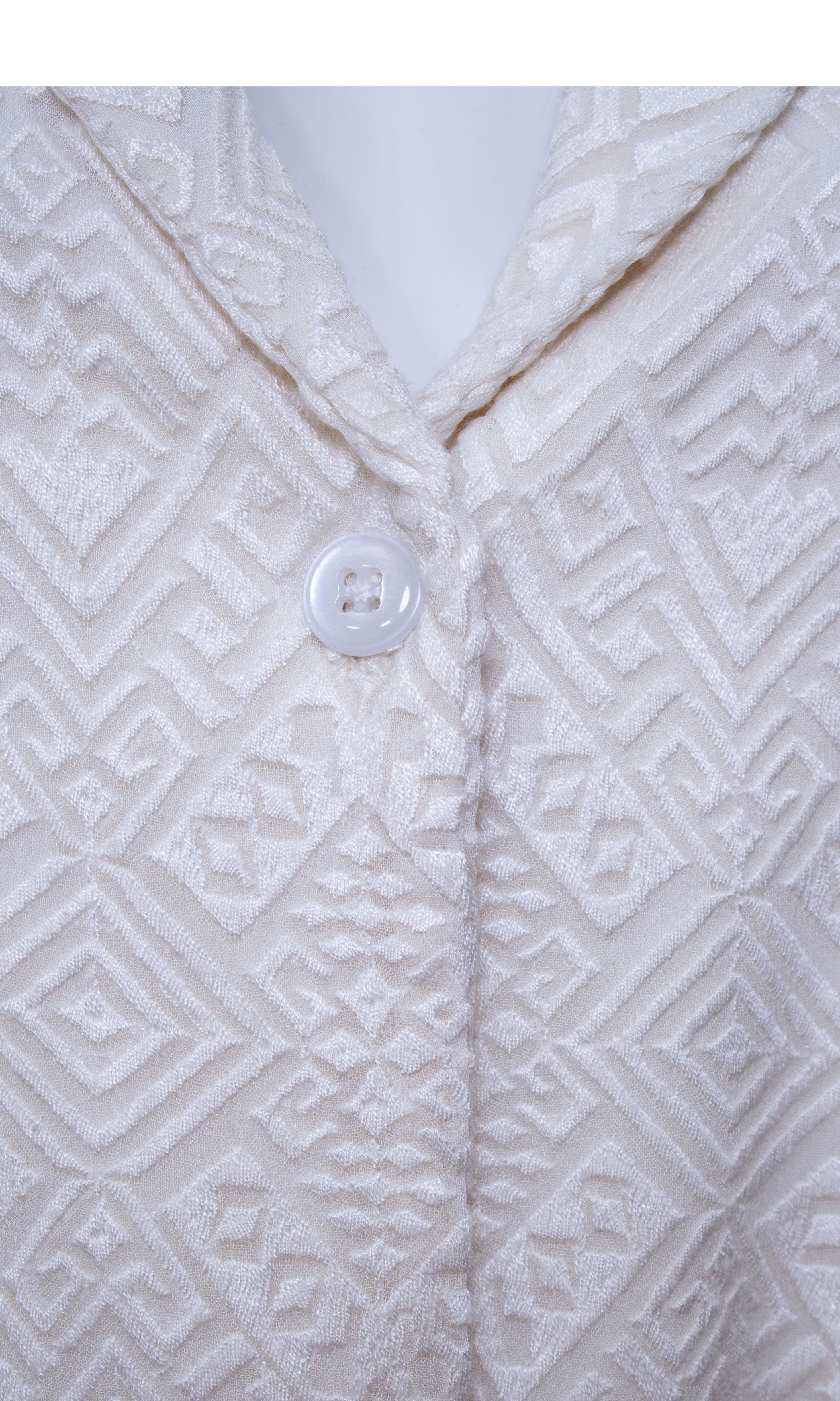 Blazer Dress with All-Over Embroidery - Image 3