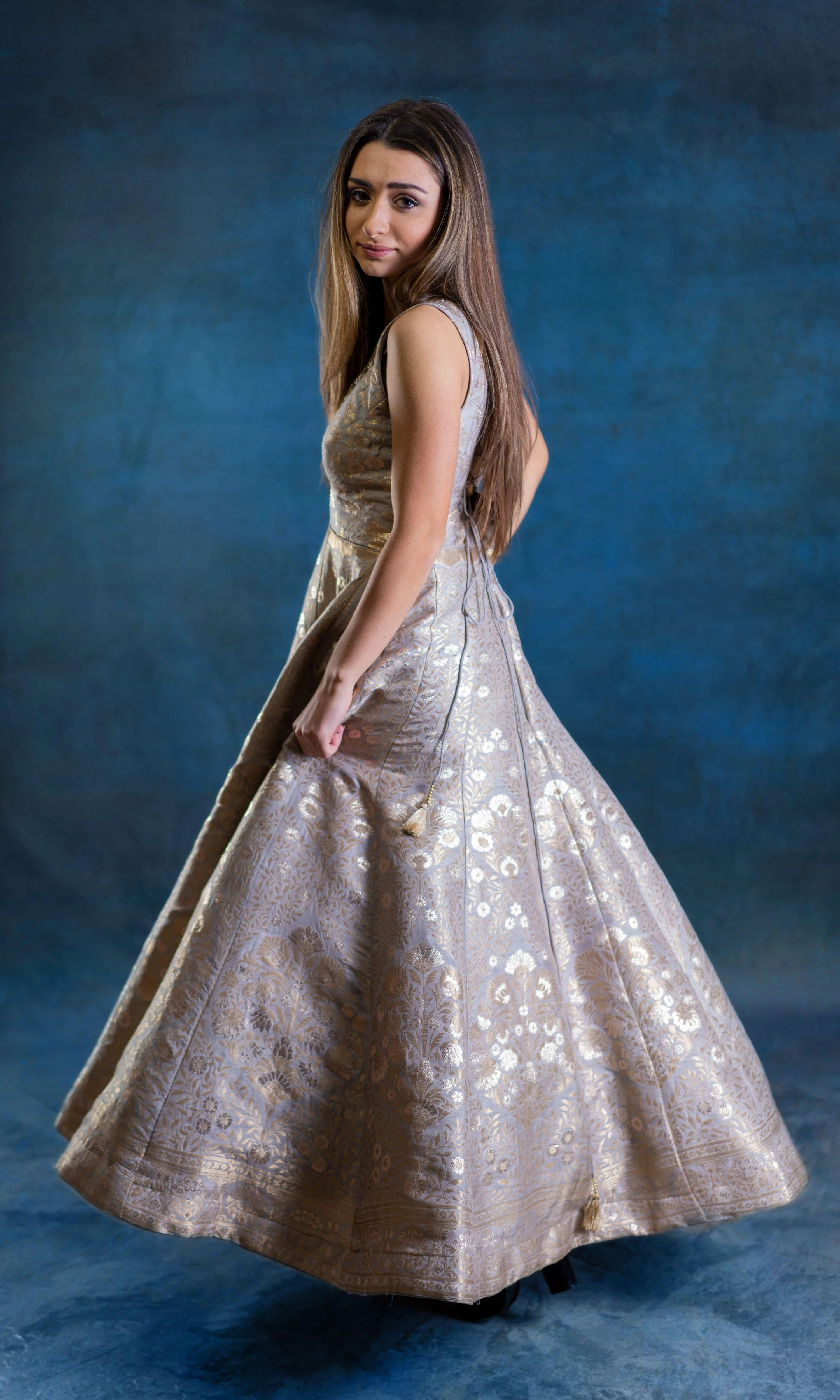 A-Line Gown with Hand Embroidery - Image 4
