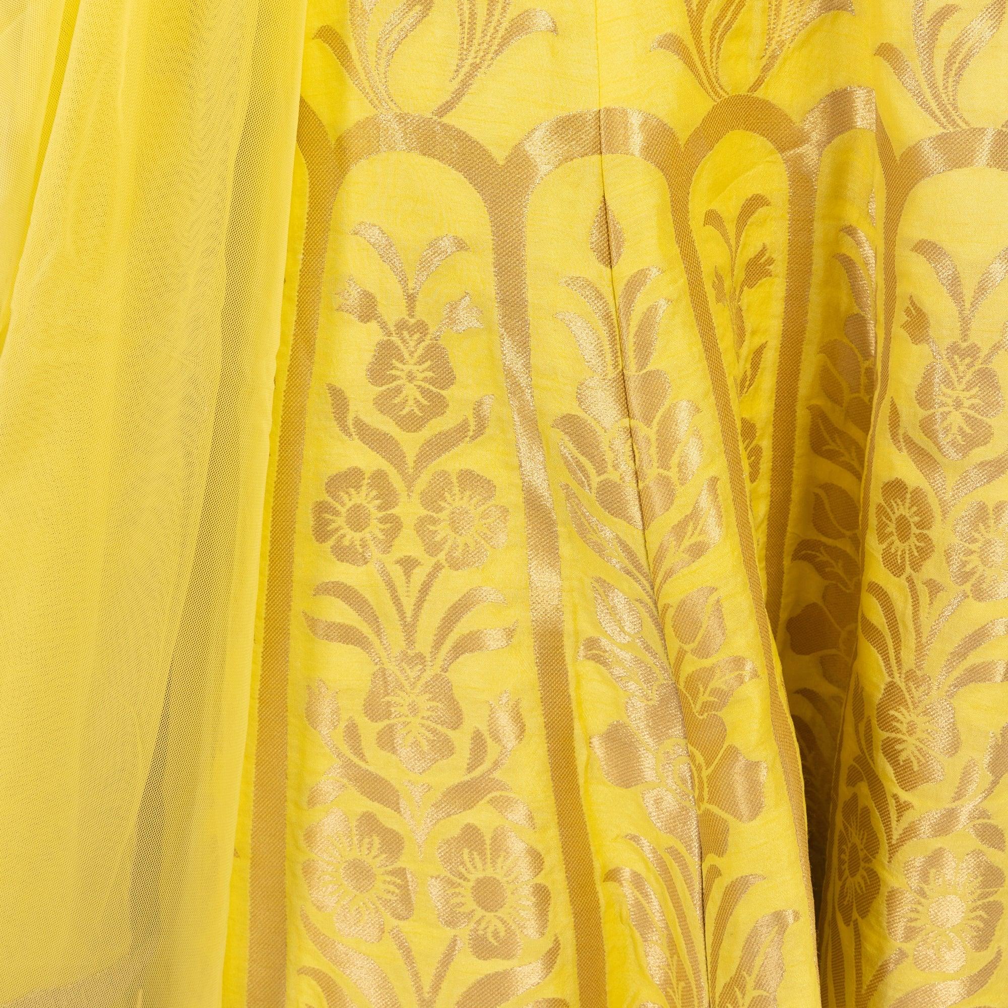 Evadne Yellow Sequins Work Gown - Image 6