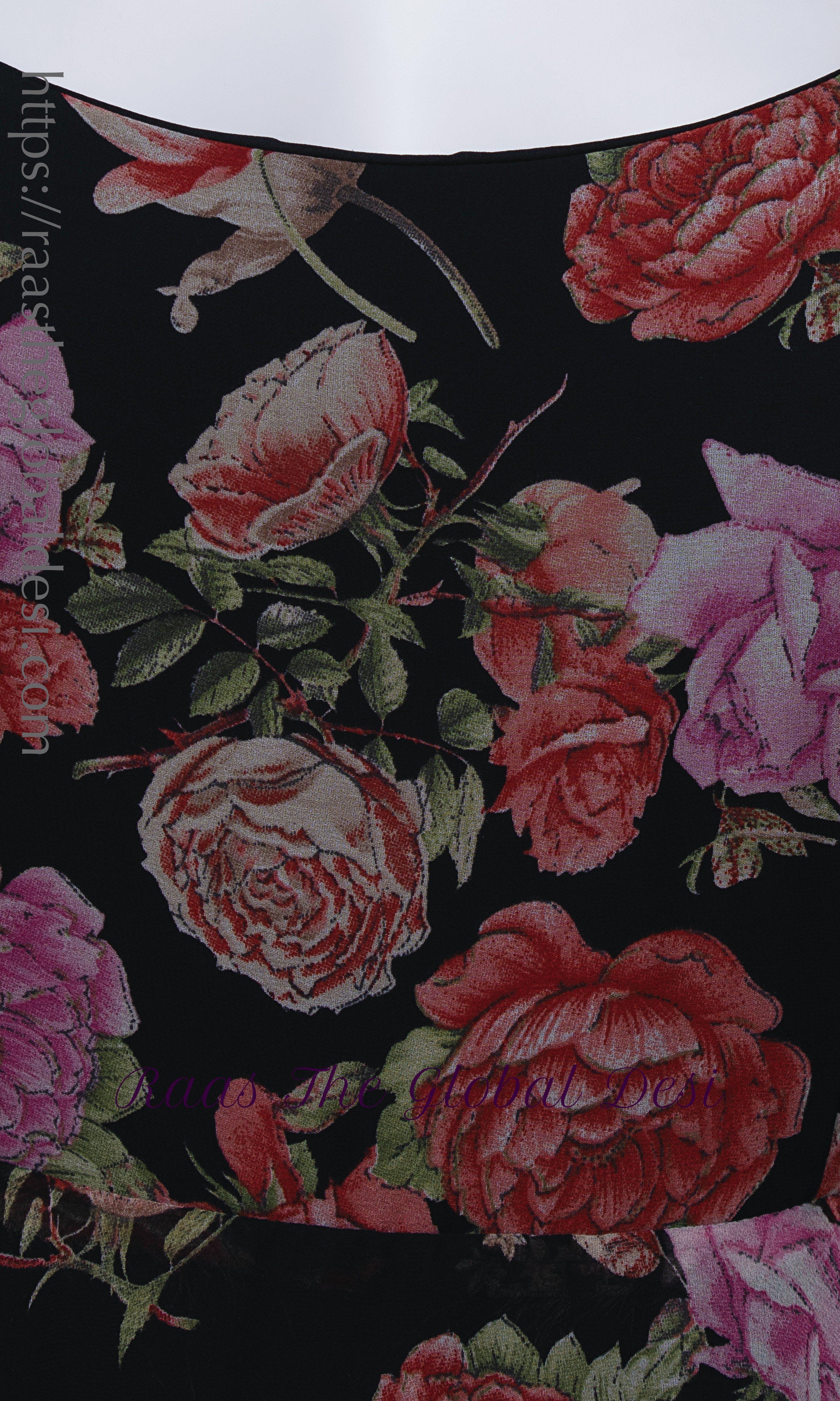 Floral Printed Long Dress - Image 7