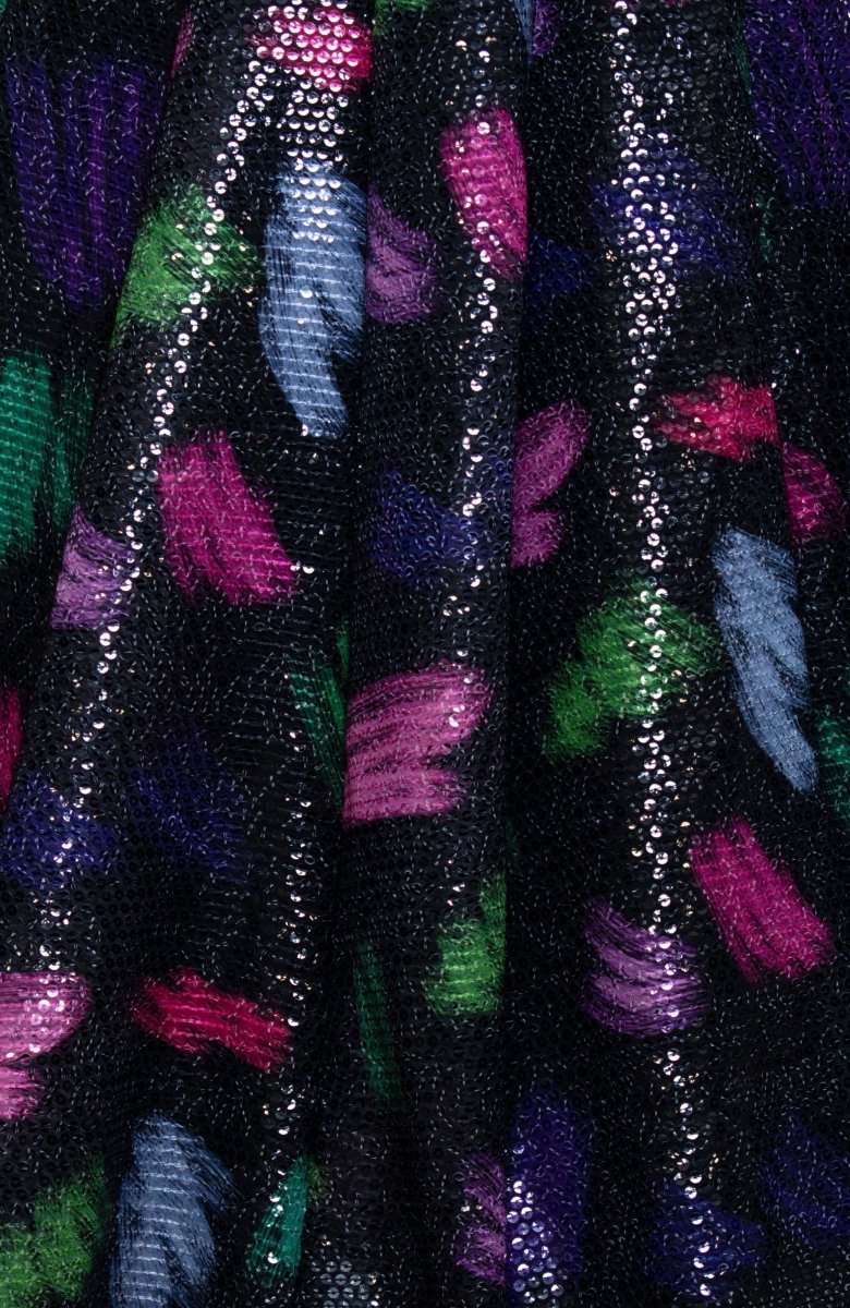 Black Plunge Neckline Gown - Image 3