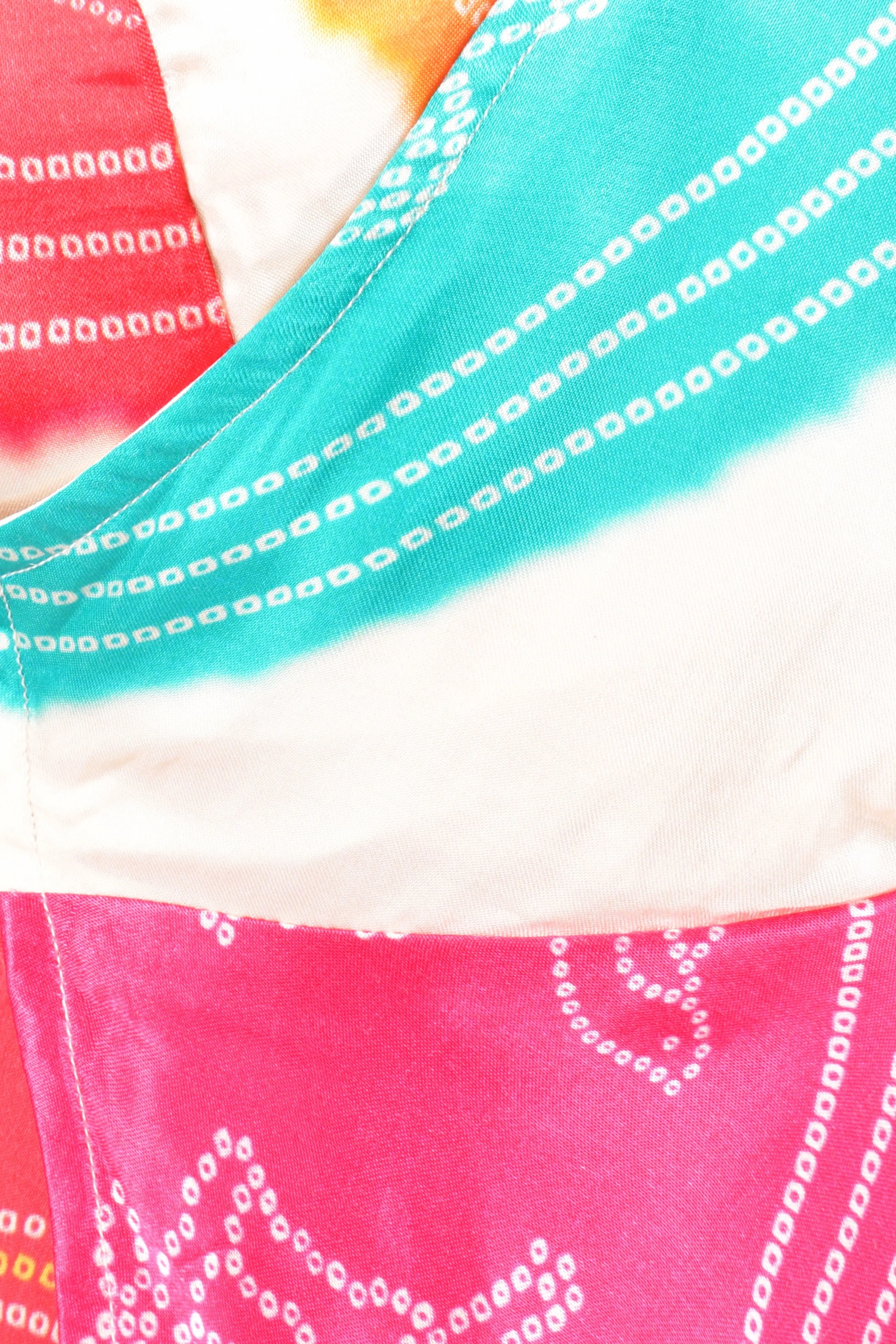 Bandhani Wrap Dress - Image 3