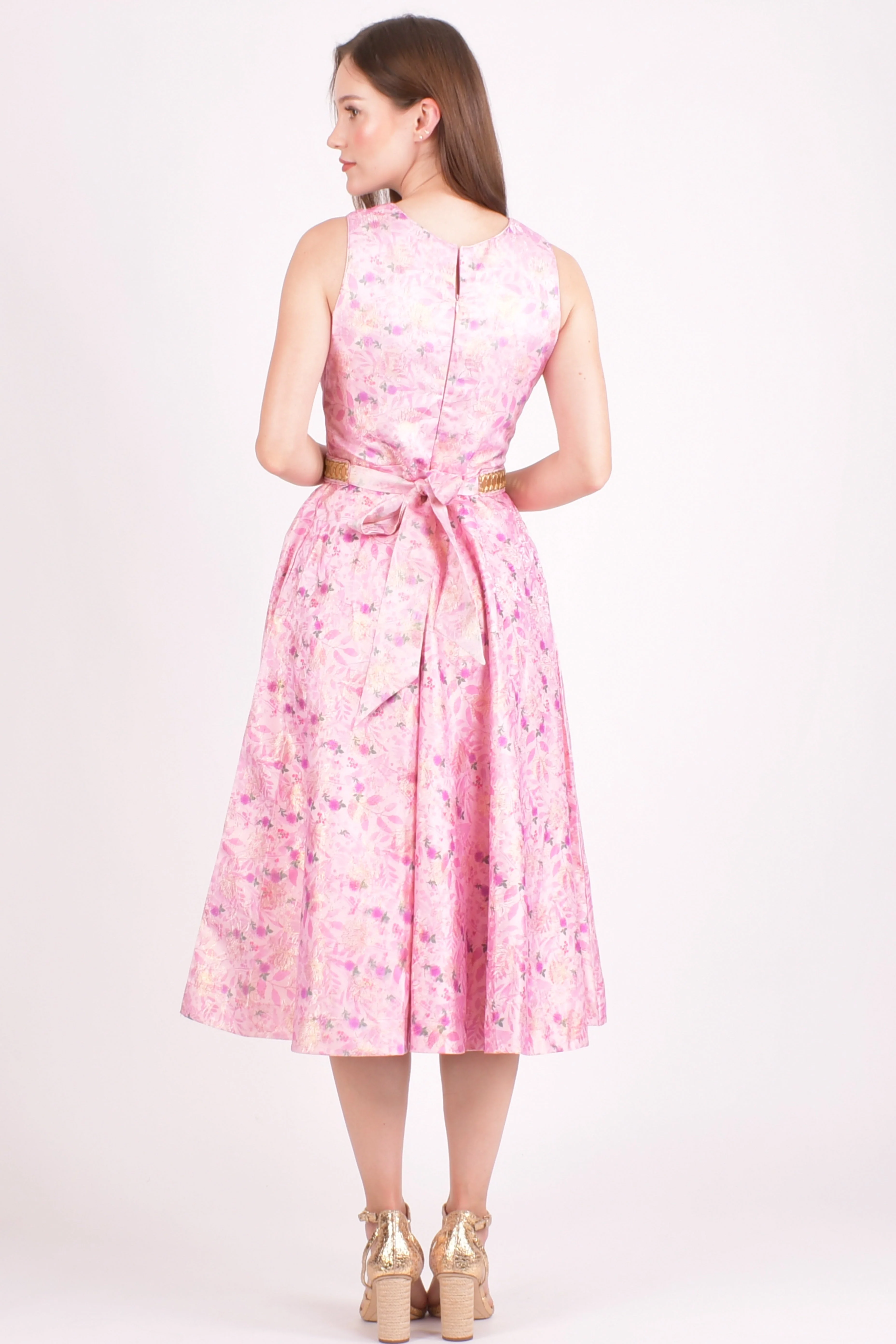 Jacquard Embroidered Midi Dress - Image 2
