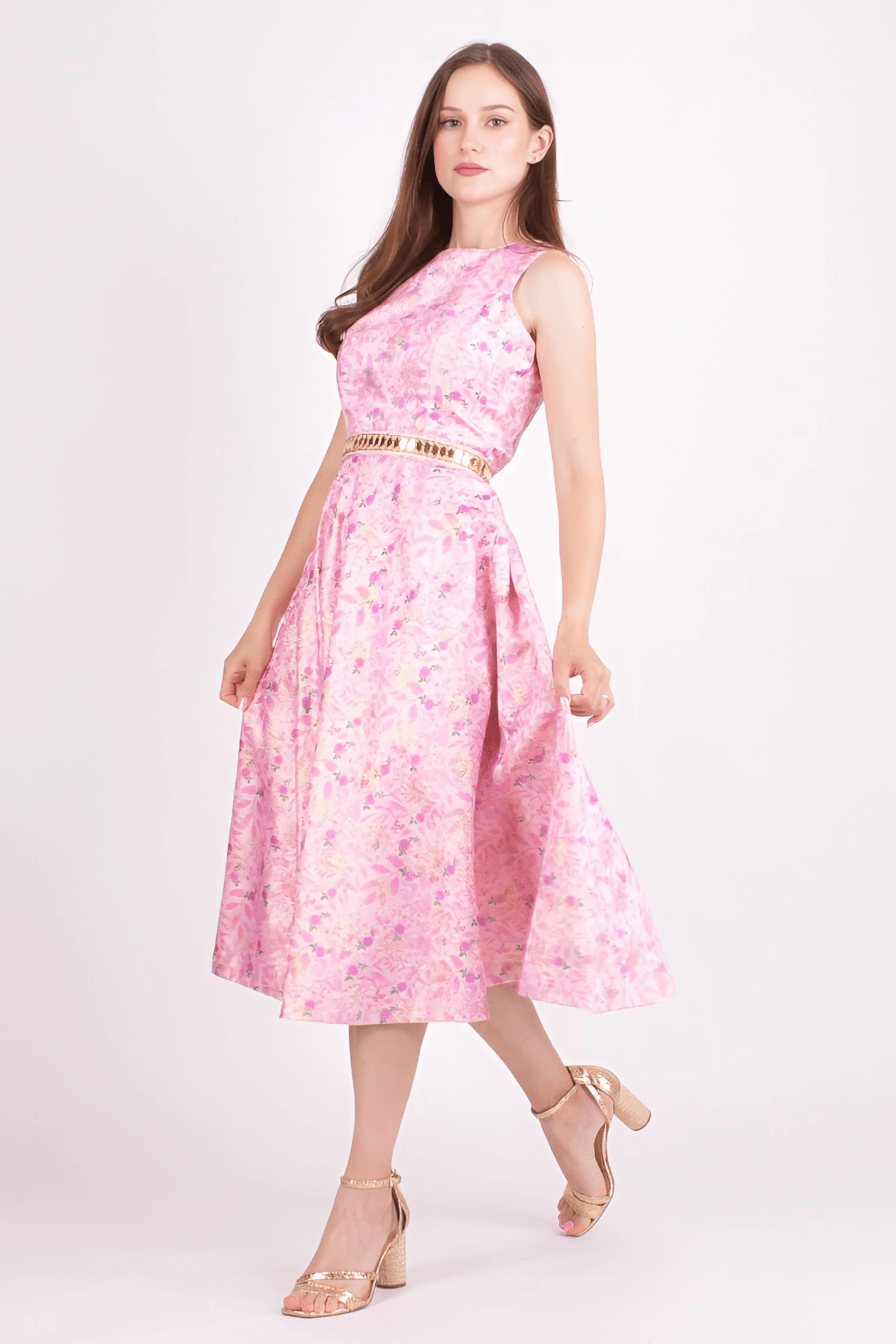 Jacquard Embroidered Midi Dress - Image 4