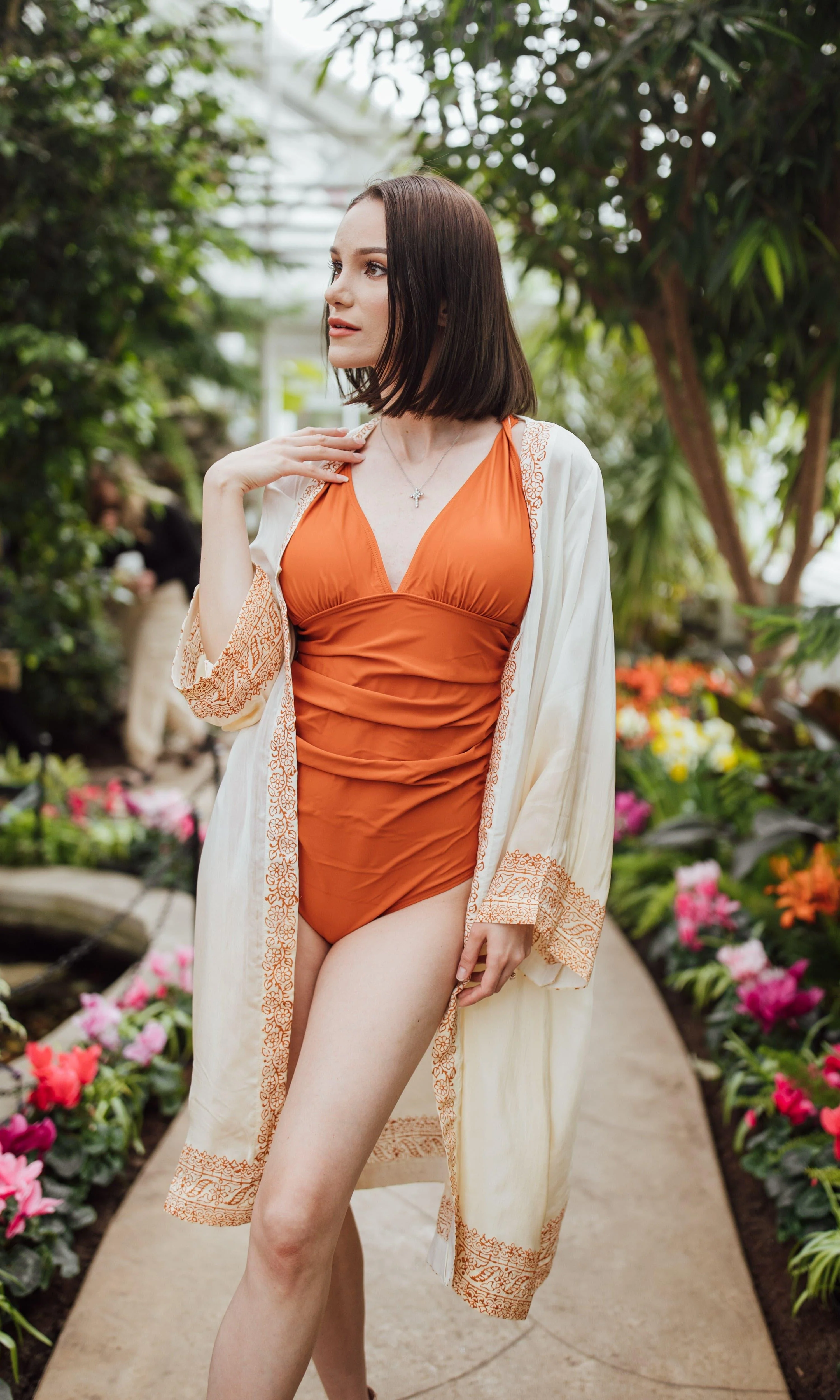 Gayatri Shaded Hand Block Printed Duster - Image 4