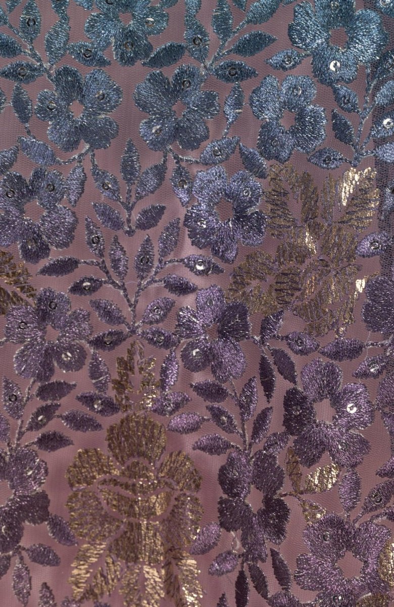Ombre Sequins Embroidered Gown - Image 7