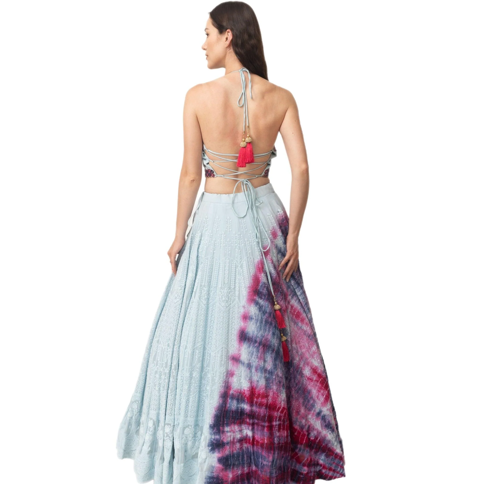 Tie Dye Lehenga Choli Set - Image 2