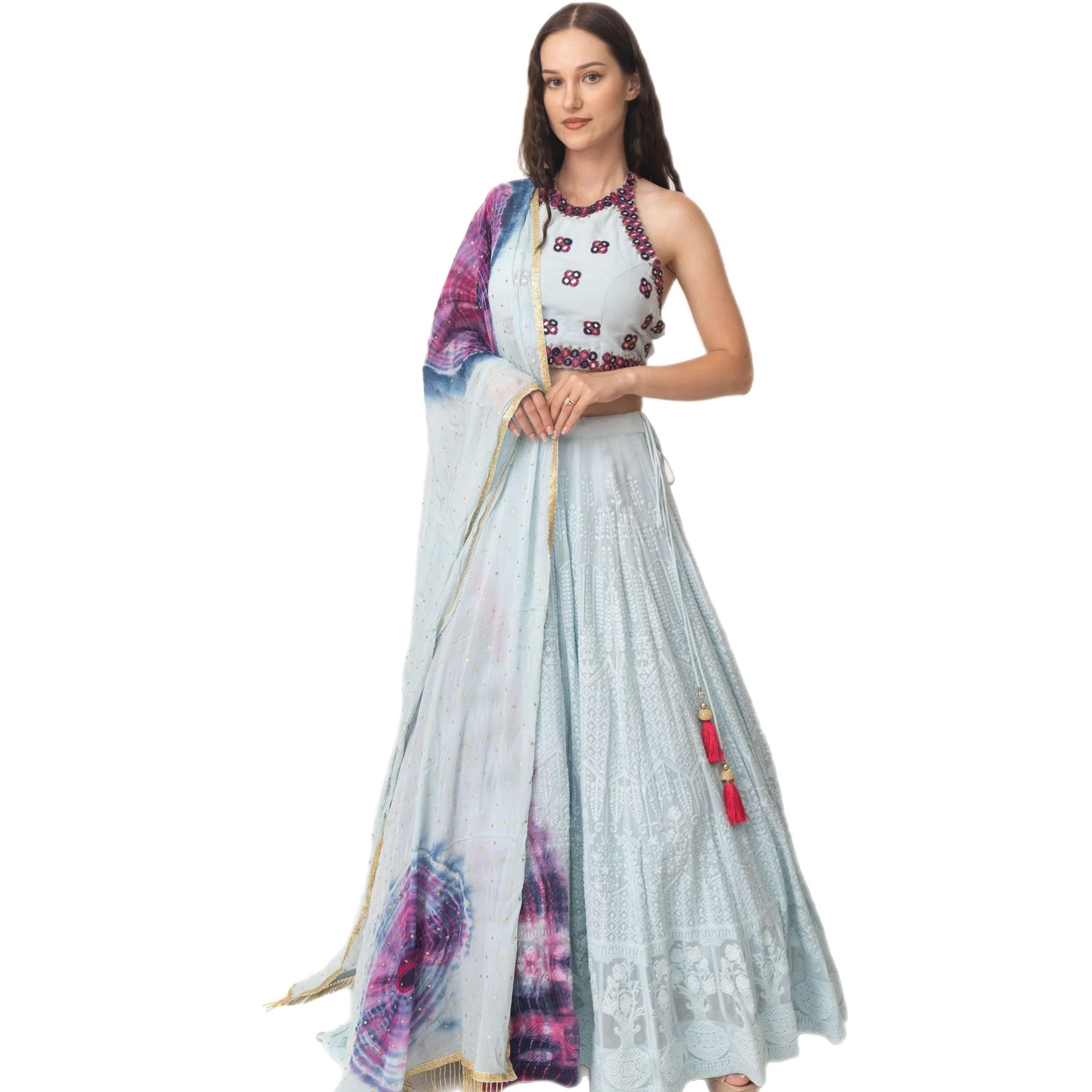 Tie Dye Lehenga Choli Set - Image 3