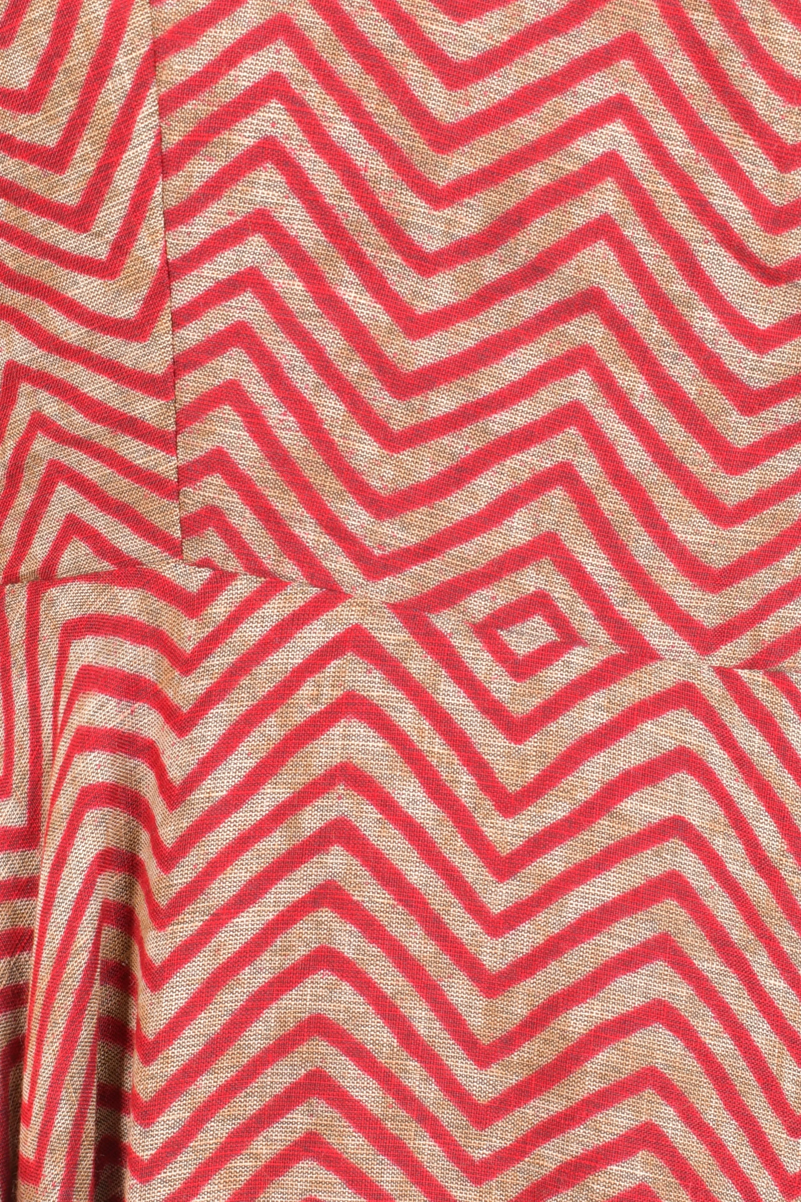 Orange Cotton Maxi Dress - Image 3