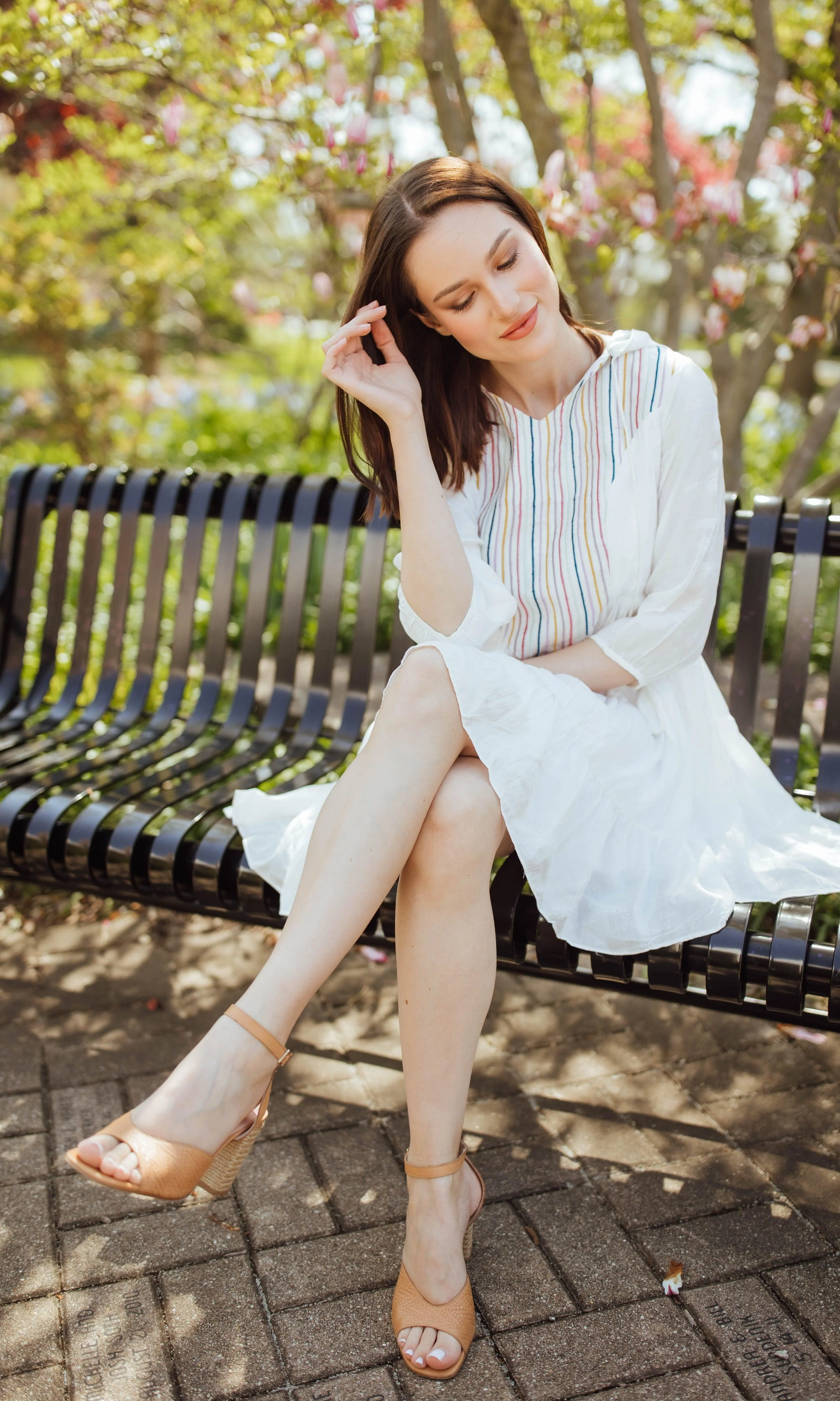 White Short Dress With Hood - Image 3