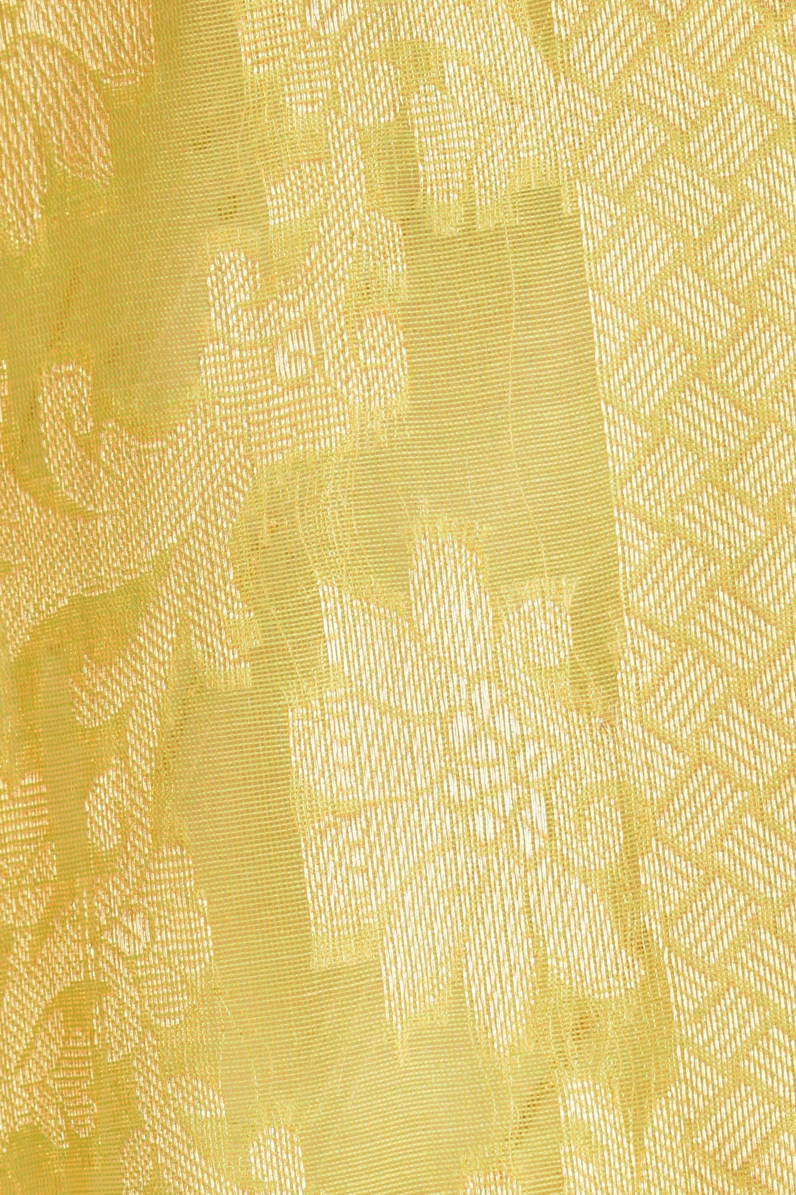 Meera Lime Banarasi Silk Dupatta - Image 3