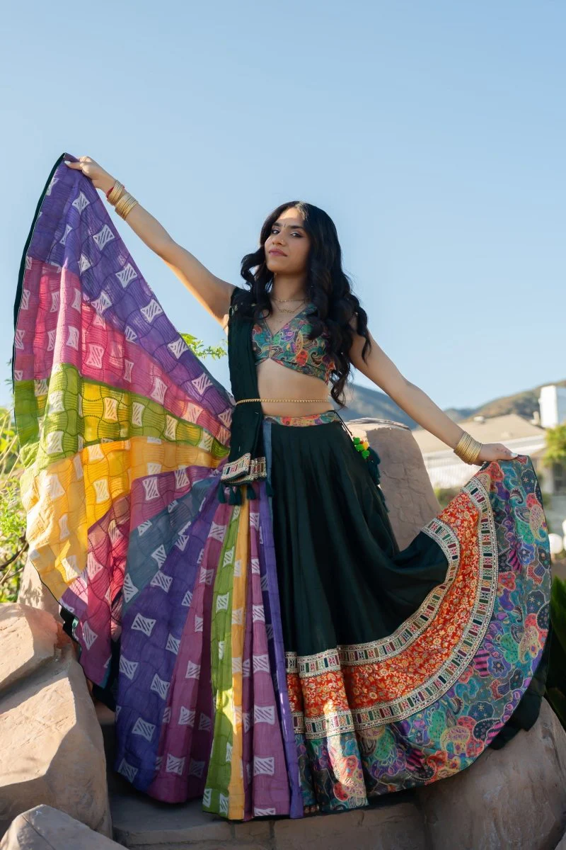 Mul Cotton Full Flare Multi color Chaniya Choli