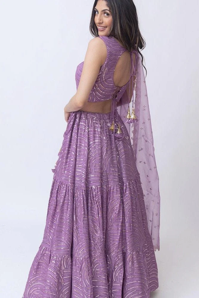 Dianthe Sequins Lehenga Choli Set - Image 2