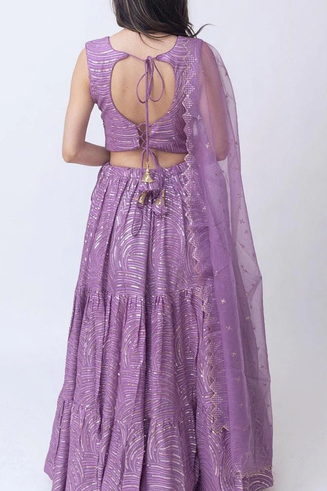 Dianthe Sequins Lehenga Choli Set - Image 3