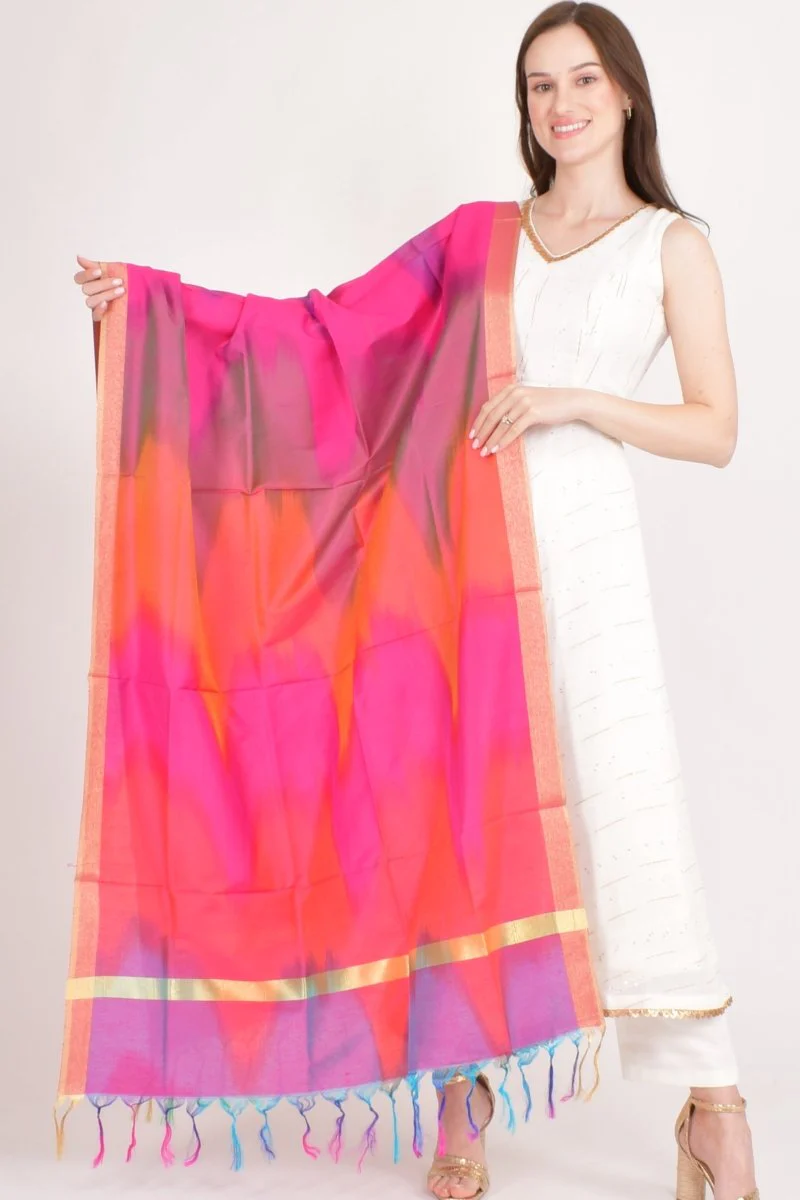 Pink Silk Festive Dupatta
