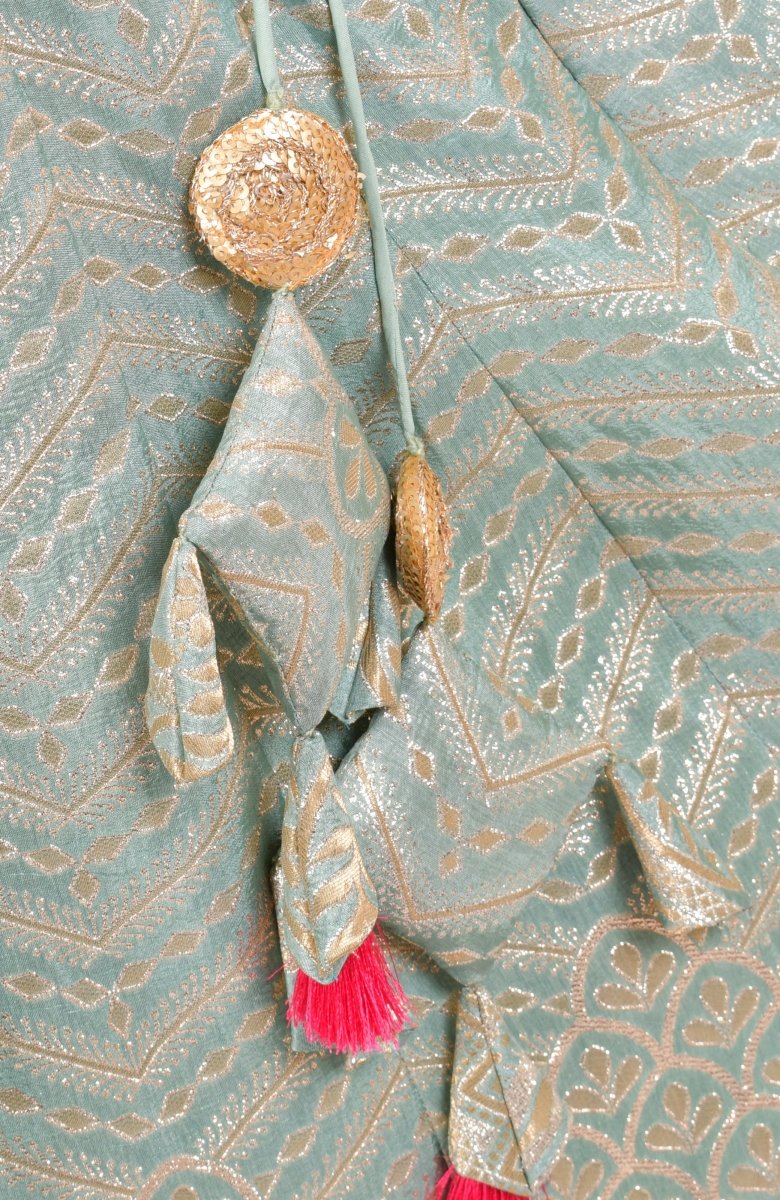 Pista Banarasi Lehenga Set - Image 7