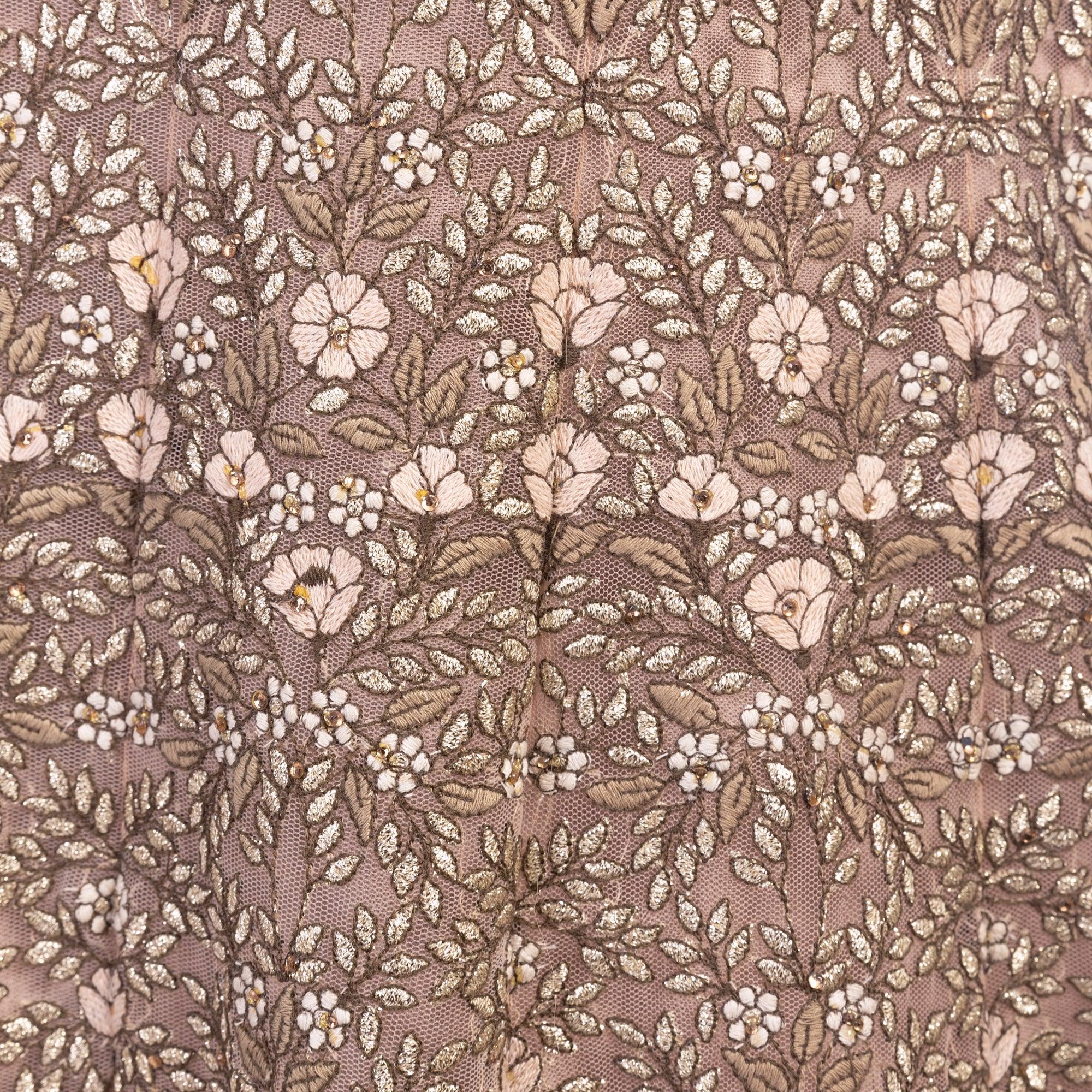 Arianell Grey Gown with Resham Embroidery - Image 7